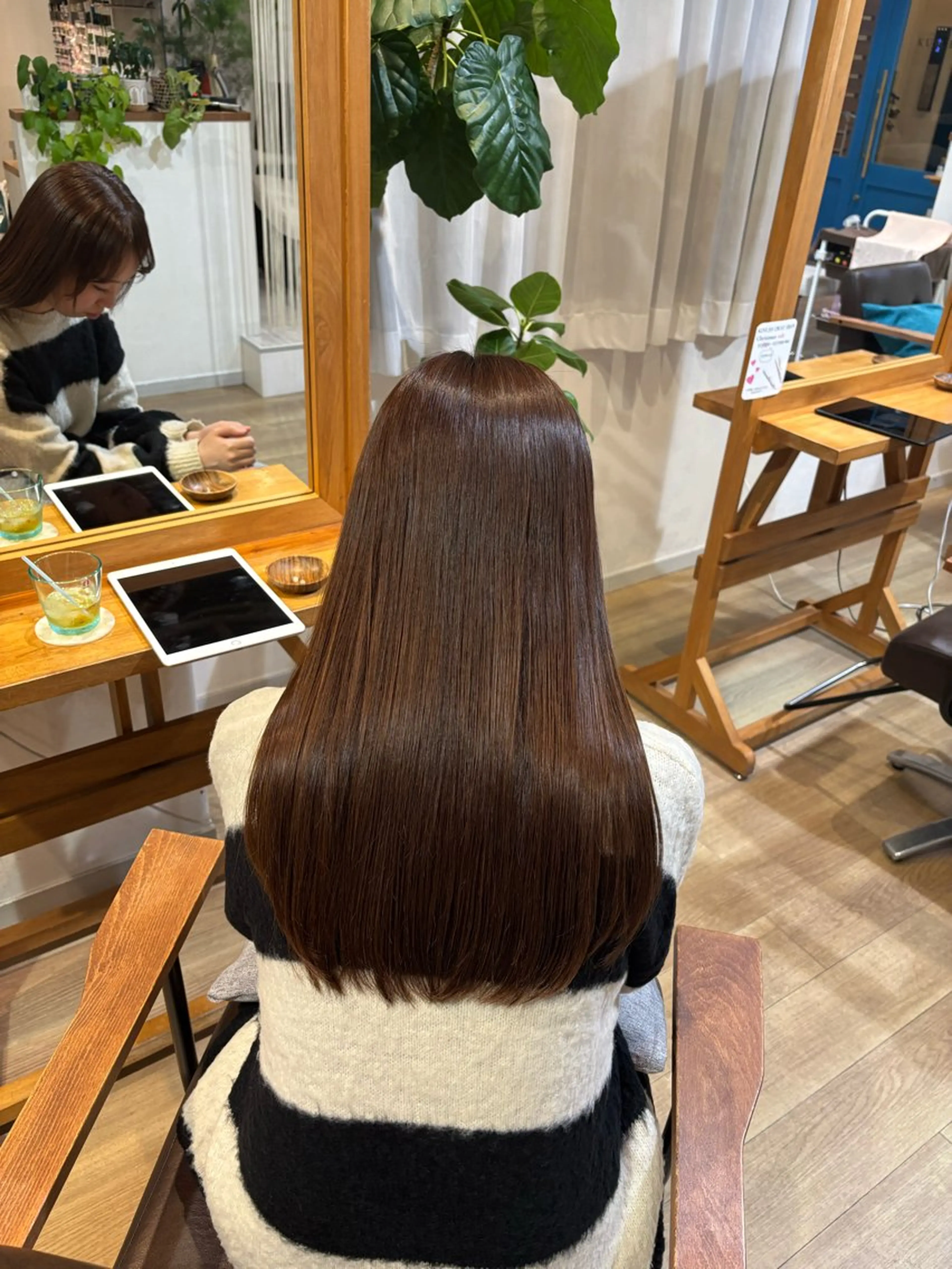 ロング カラー ブラウンカラー カット ヘアカラー トリートメント RINNO🌷艶髪/ 艶カラー/縮毛矯正のヘアスタイル