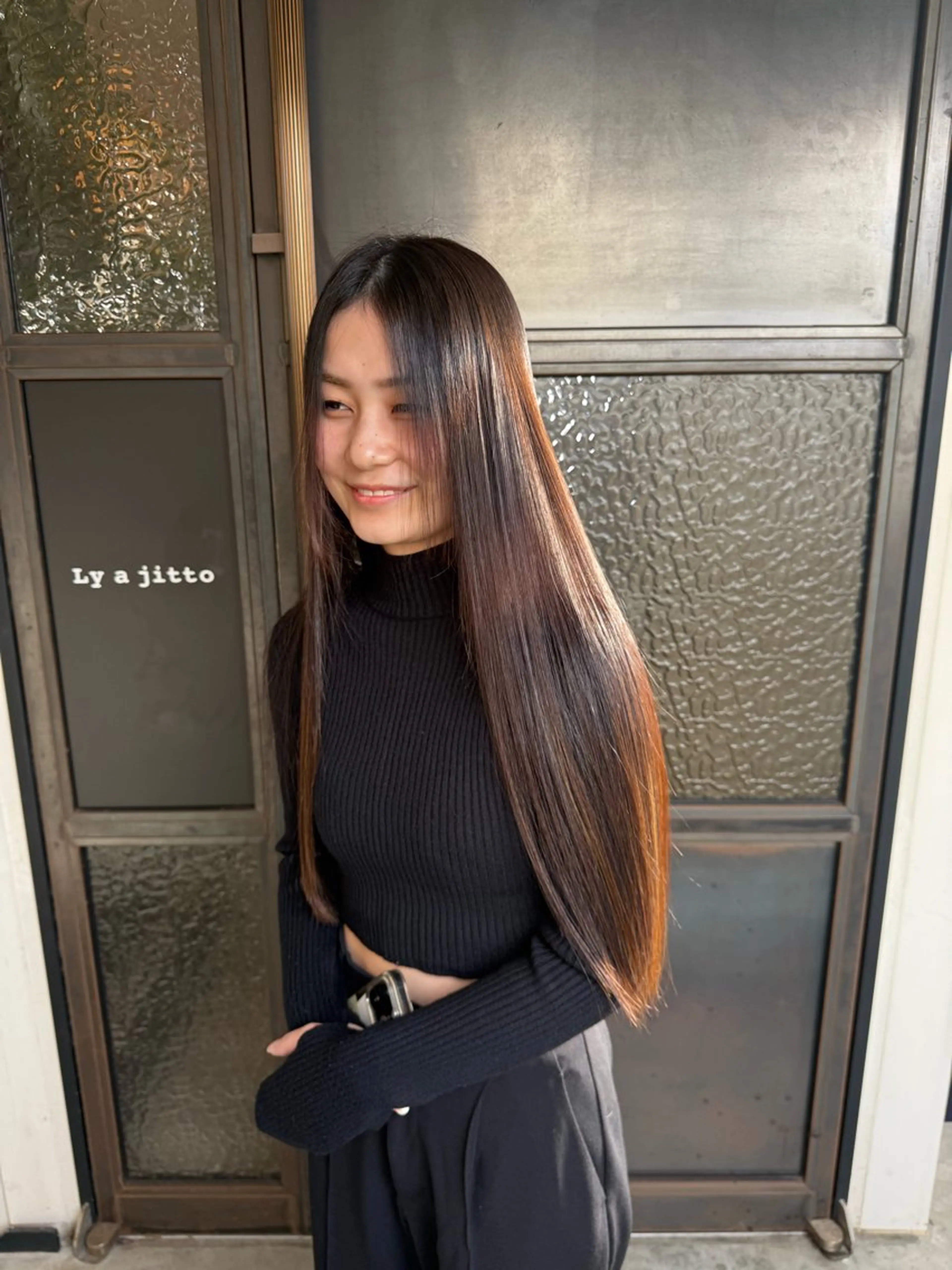 ロング カット 縮毛矯正 トリートメント 美髪矯正/髪質改善 🫧山﨑　真歩🫧のヘアスタイル