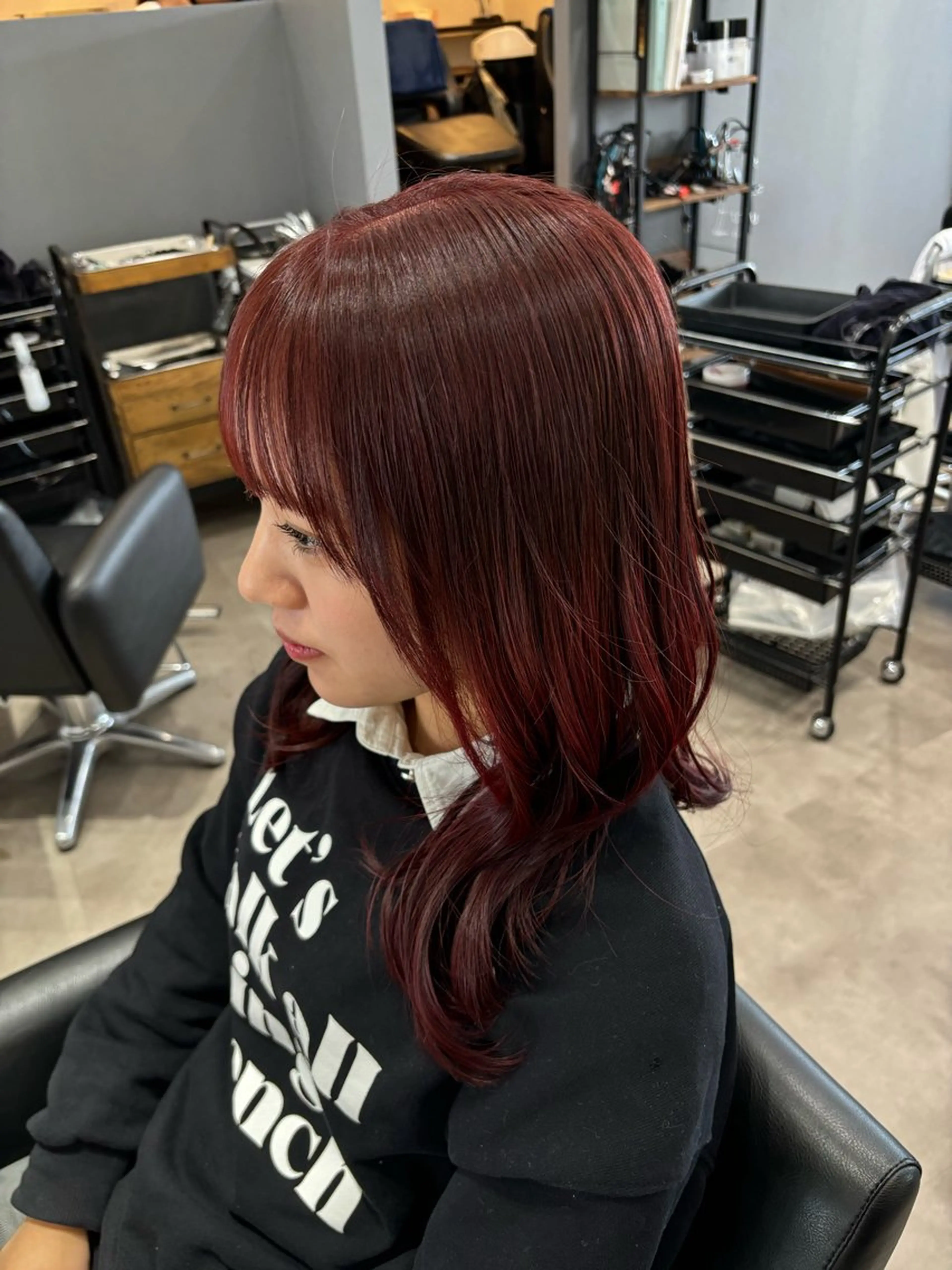 セミロング カット ヘアカラー rink / 髪質改善✖️レイヤーのヘアスタイル