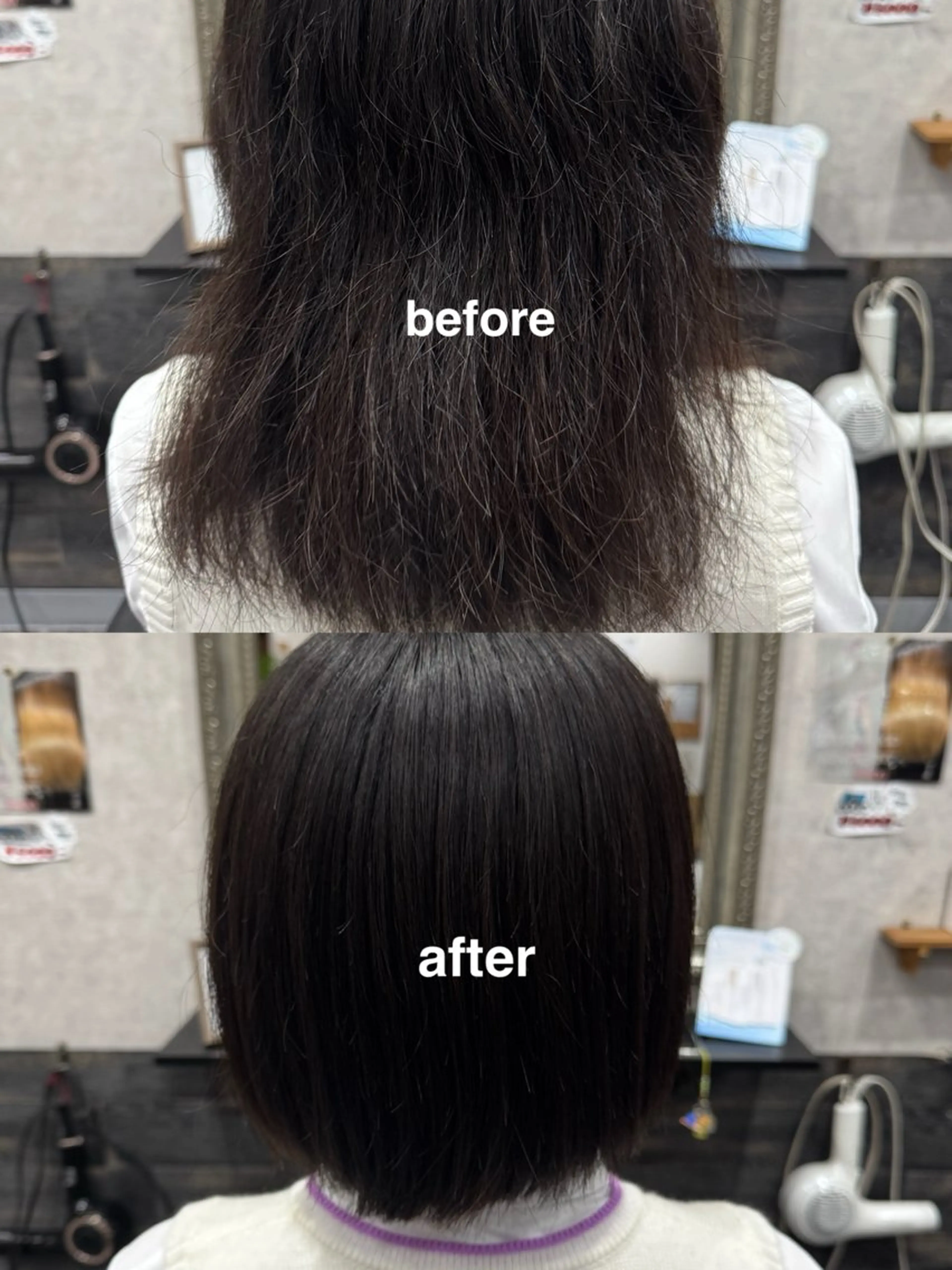 カット 縮毛矯正 N-PLANTS 泉大津【yuua】のヘアスタイル