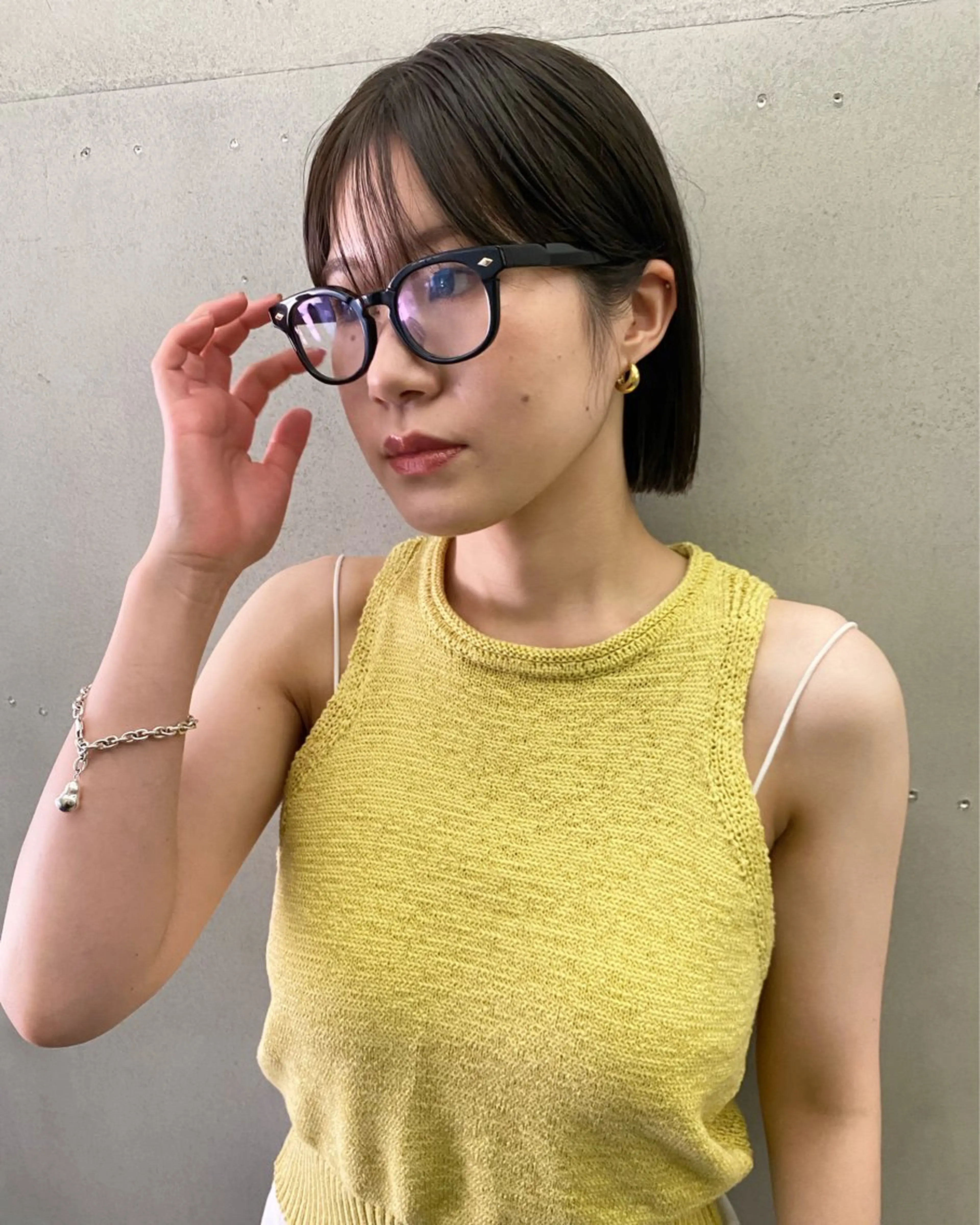 ミディアム カラー 砂原 ひよりのヘアスタイル