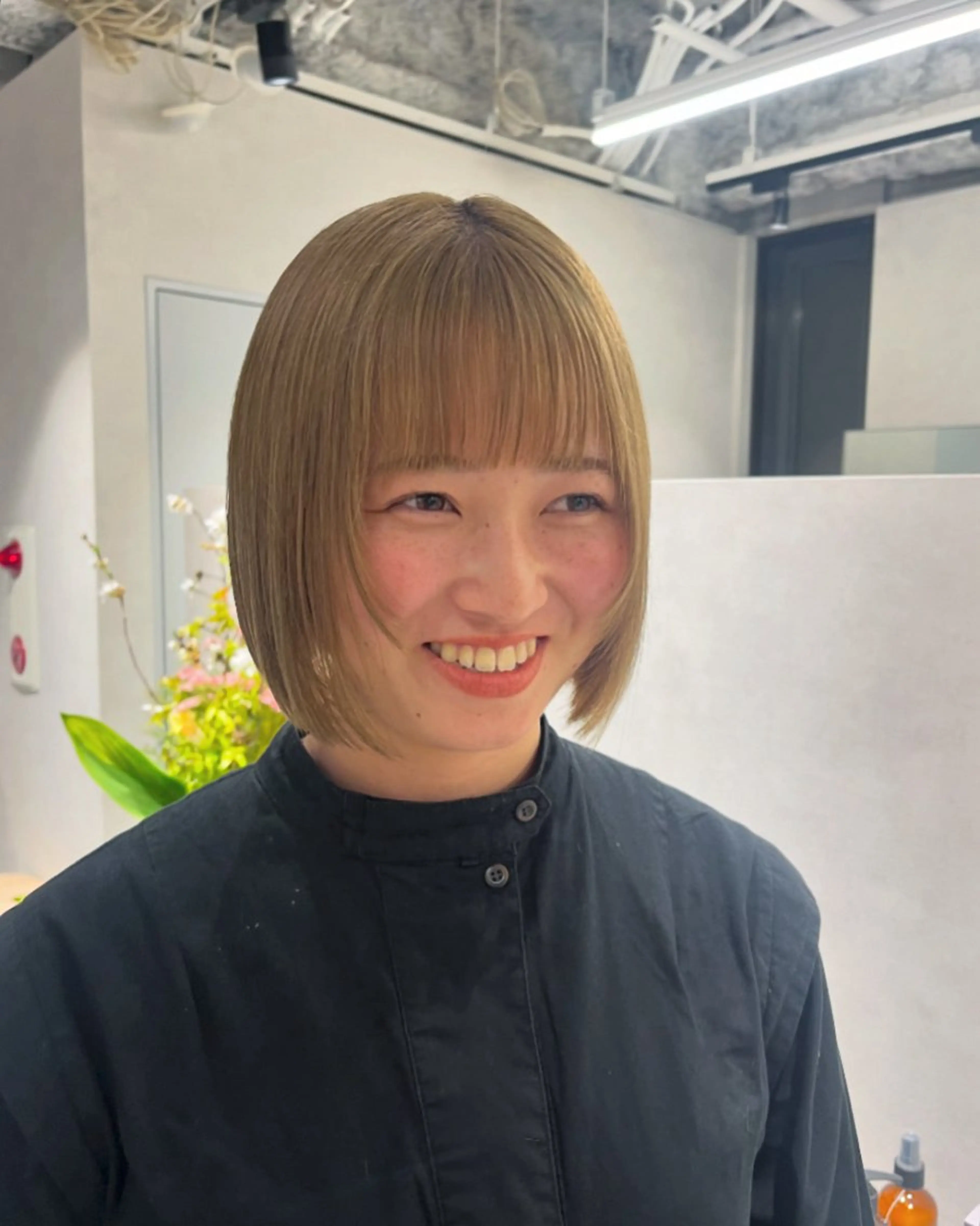 ミディアム ボブ Mai🍀西梅田 メンズカットモデルのヘアスタイル