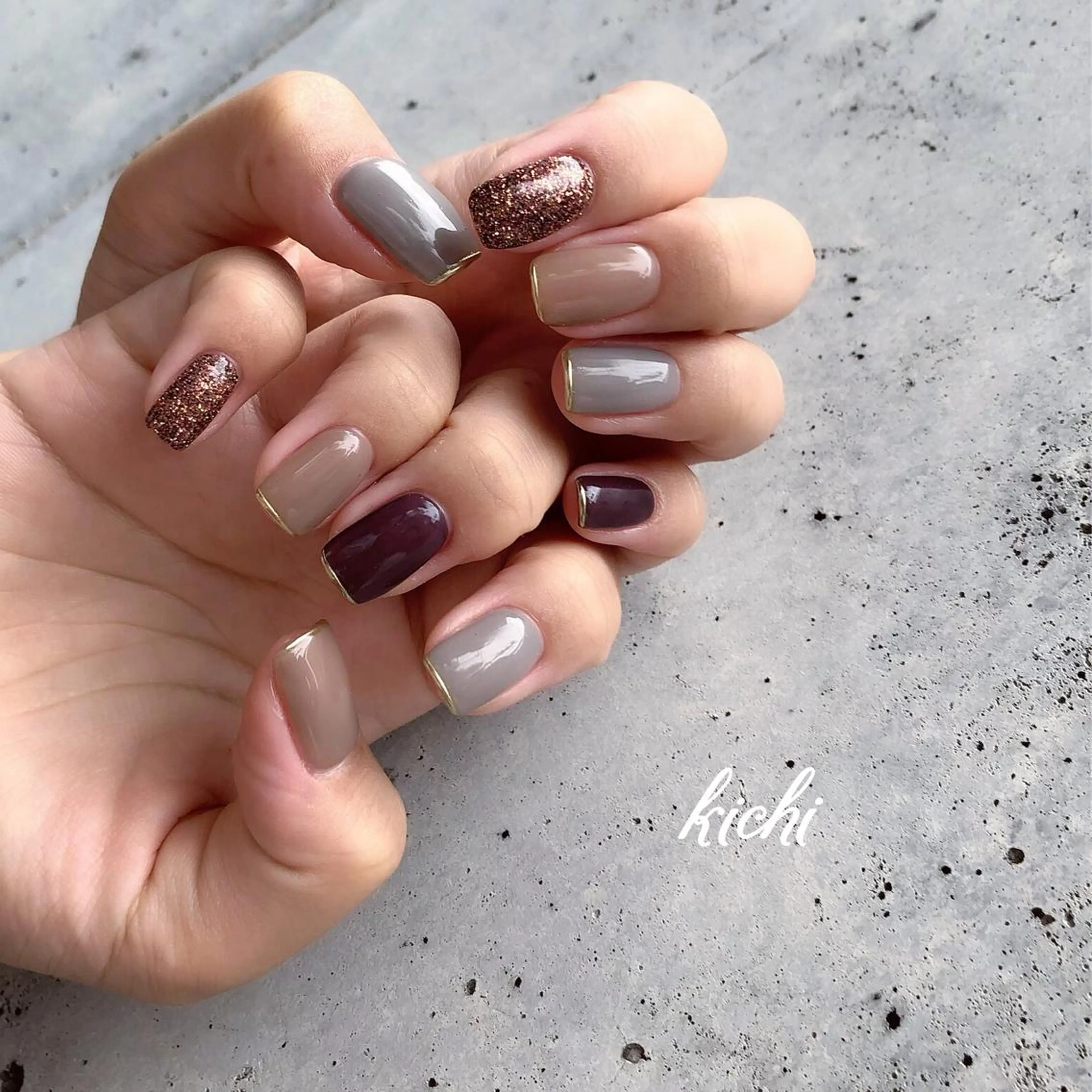 ネイル kichi･: *のネイルデザイン
