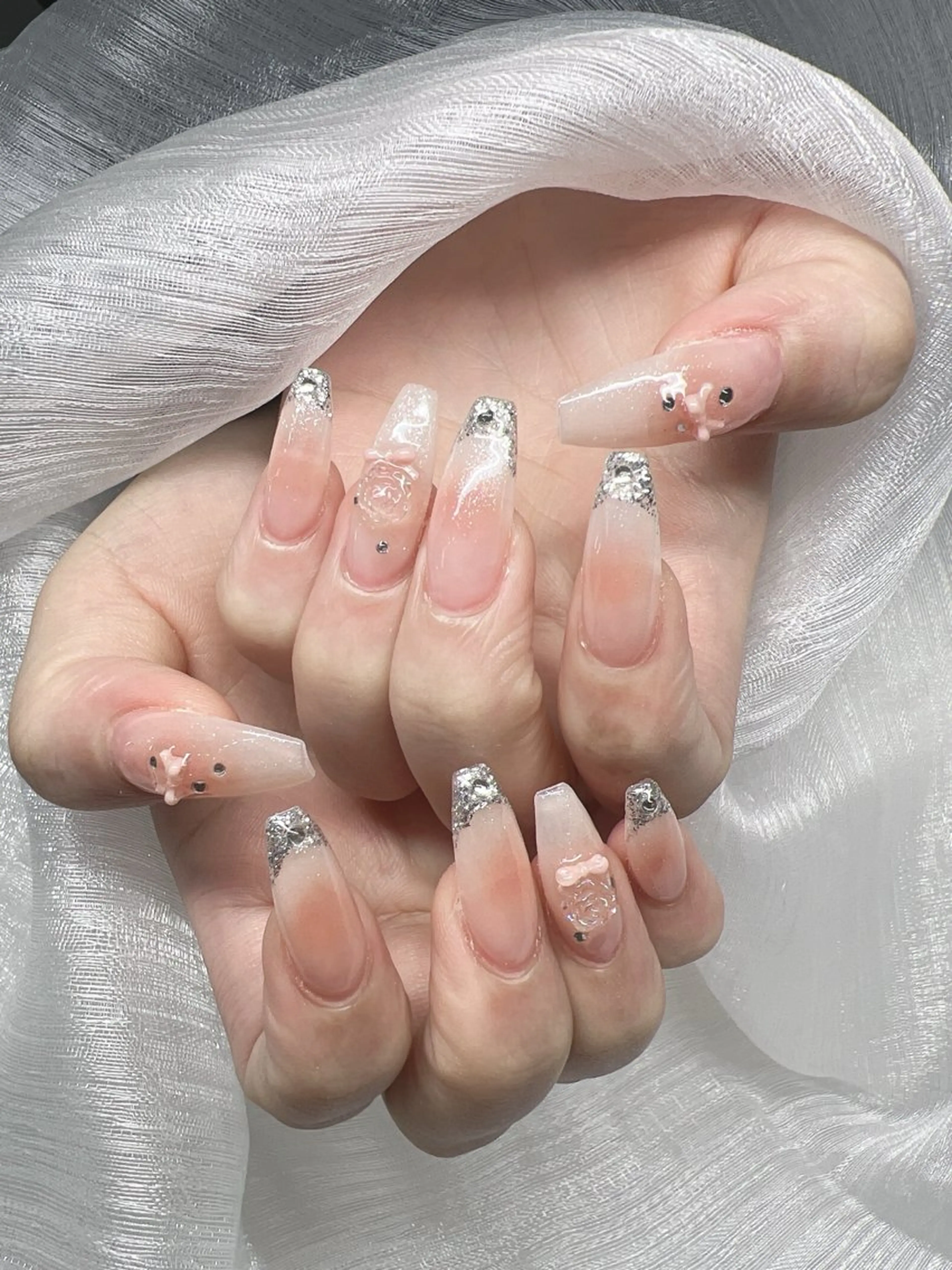 ネイル ハンドネイル Lee Nails チップ長さだし専門店のネイルデザイン