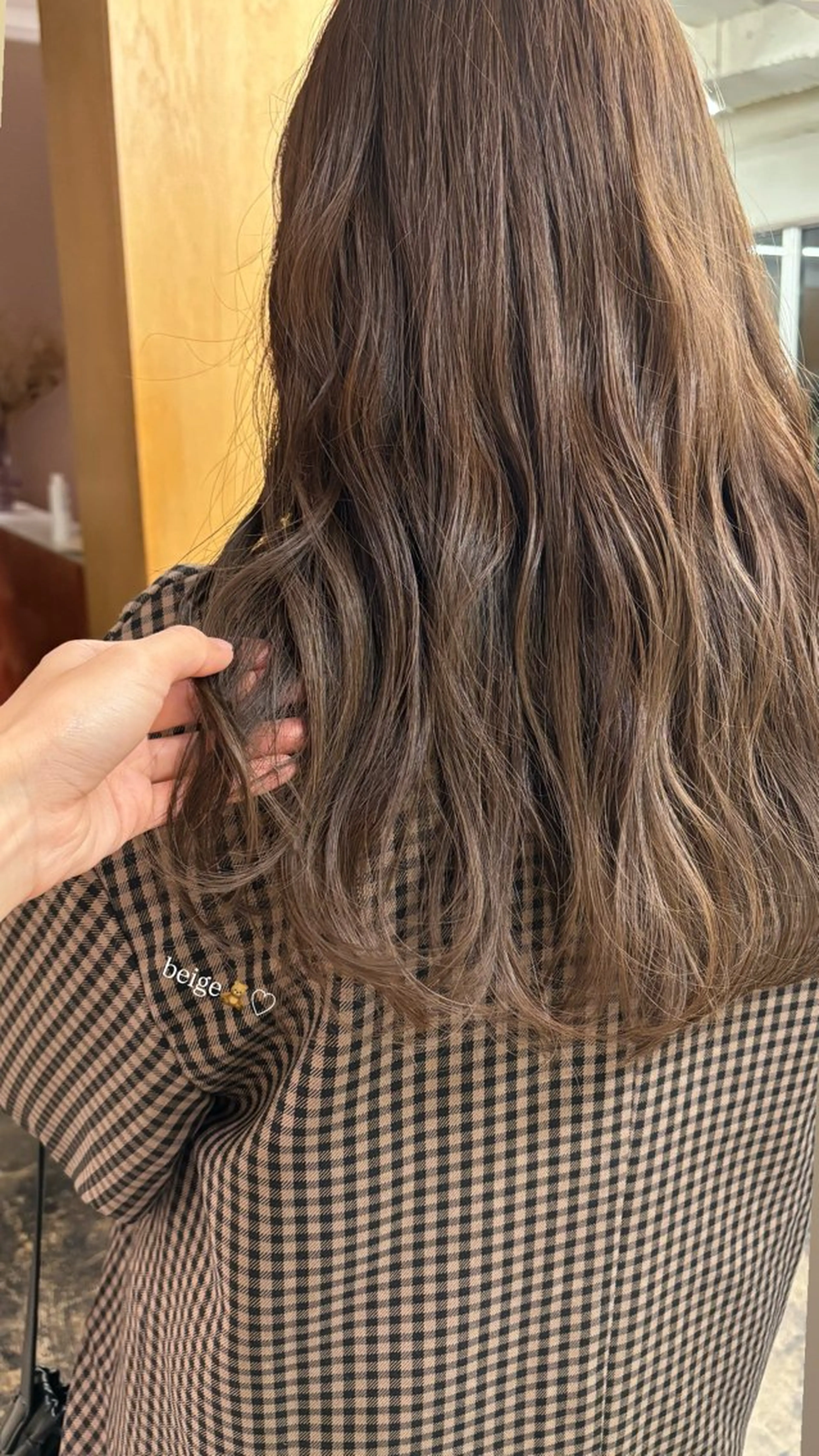 ロング カラー ベージュカラー カット ヘアカラー トリートメント 西山 紗耶香🪽 透明感カラー/ボブのヘアスタイル