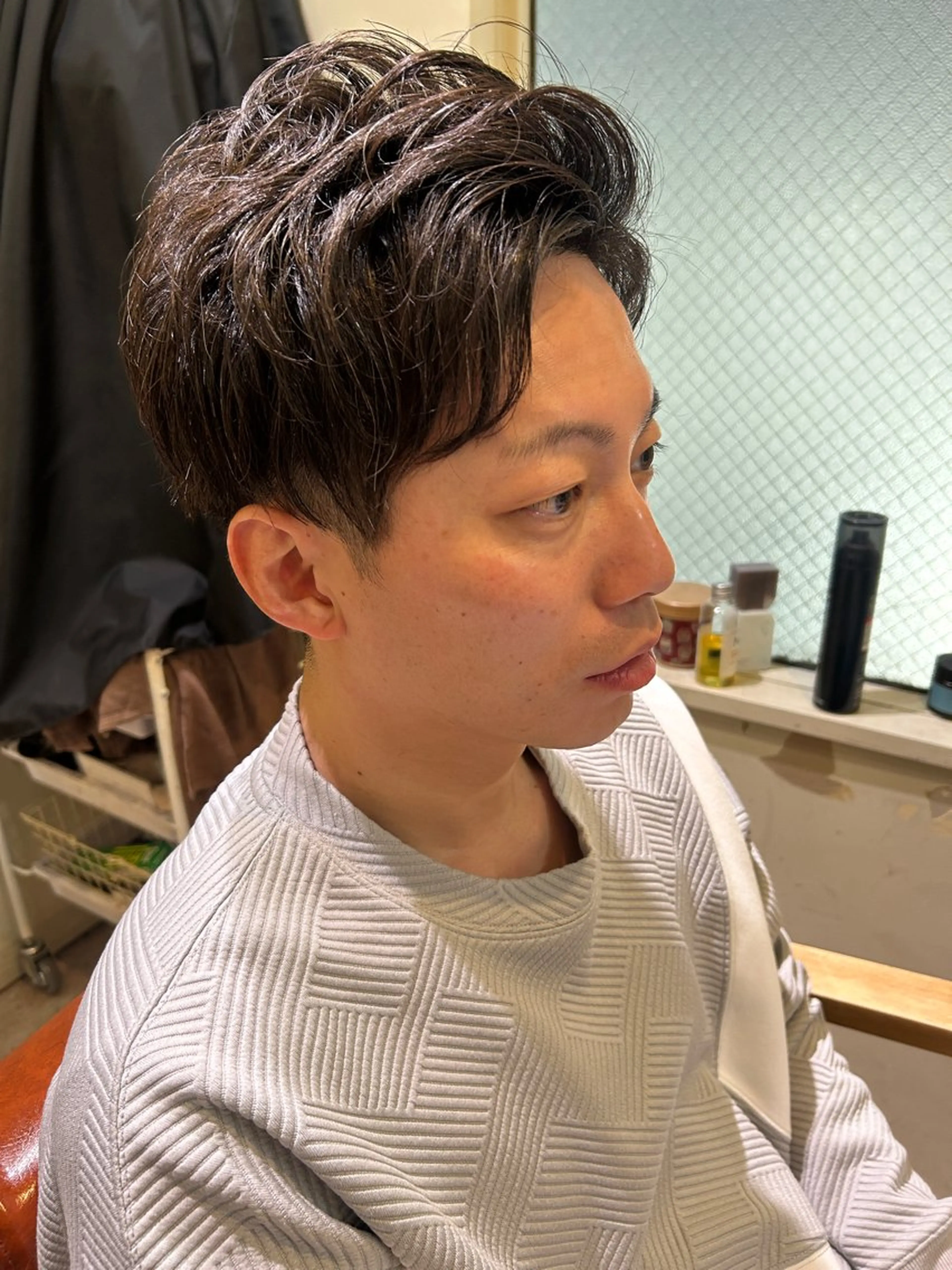 ショート メンズ メンズブリーチ メンズパーマ メンズツイストパーマ メンズウルフカット ケアカラー ヘッドスパ times salon名駅所属・久木原 ゆりのヘアスタイル