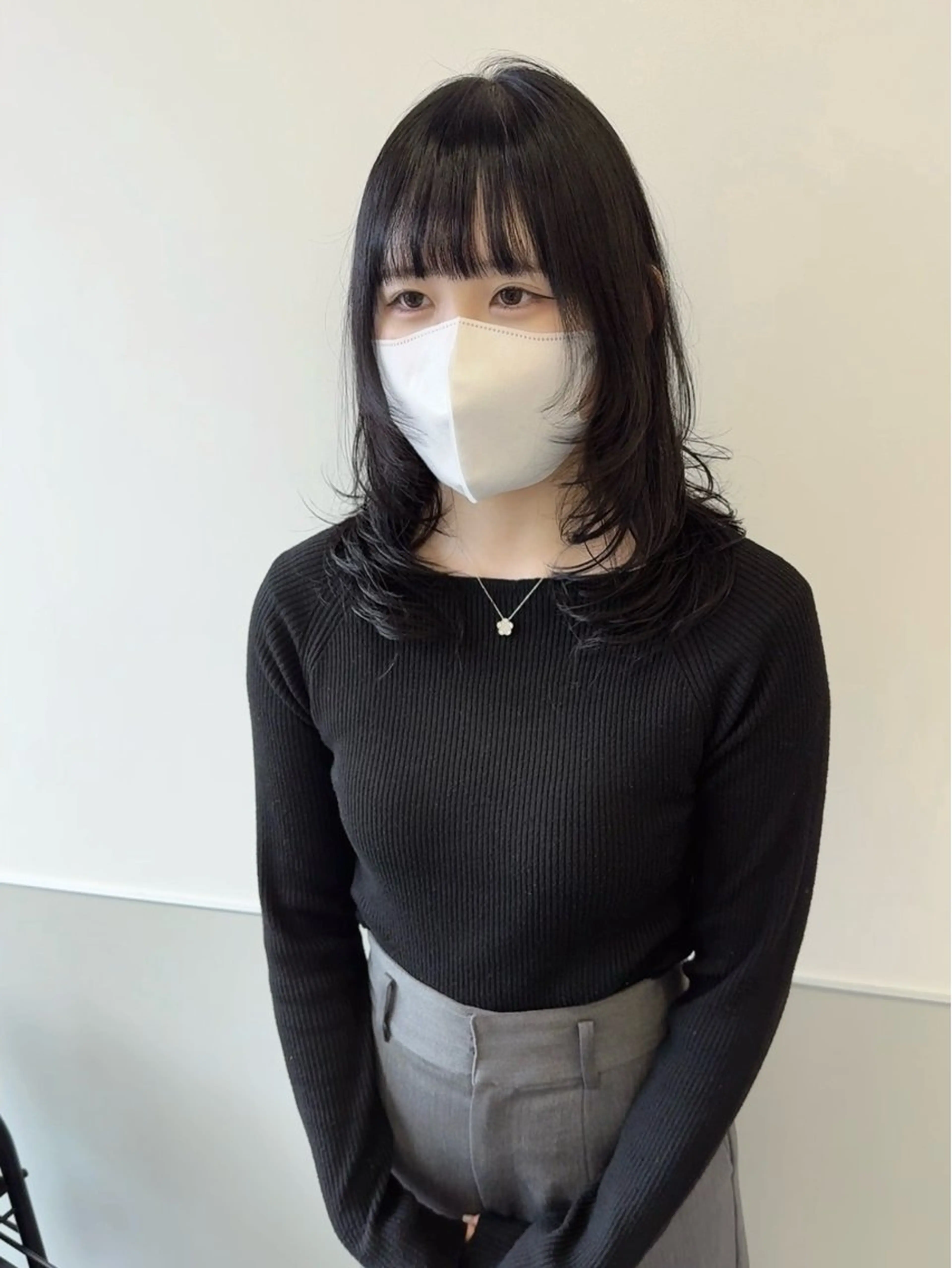 セミロング カラー レイヤーカット カット ヘアカラー トリートメント GO TODAY シェアサロン 町田店所属・韓国ヘア🇰🇷 スズキのヘアスタイル