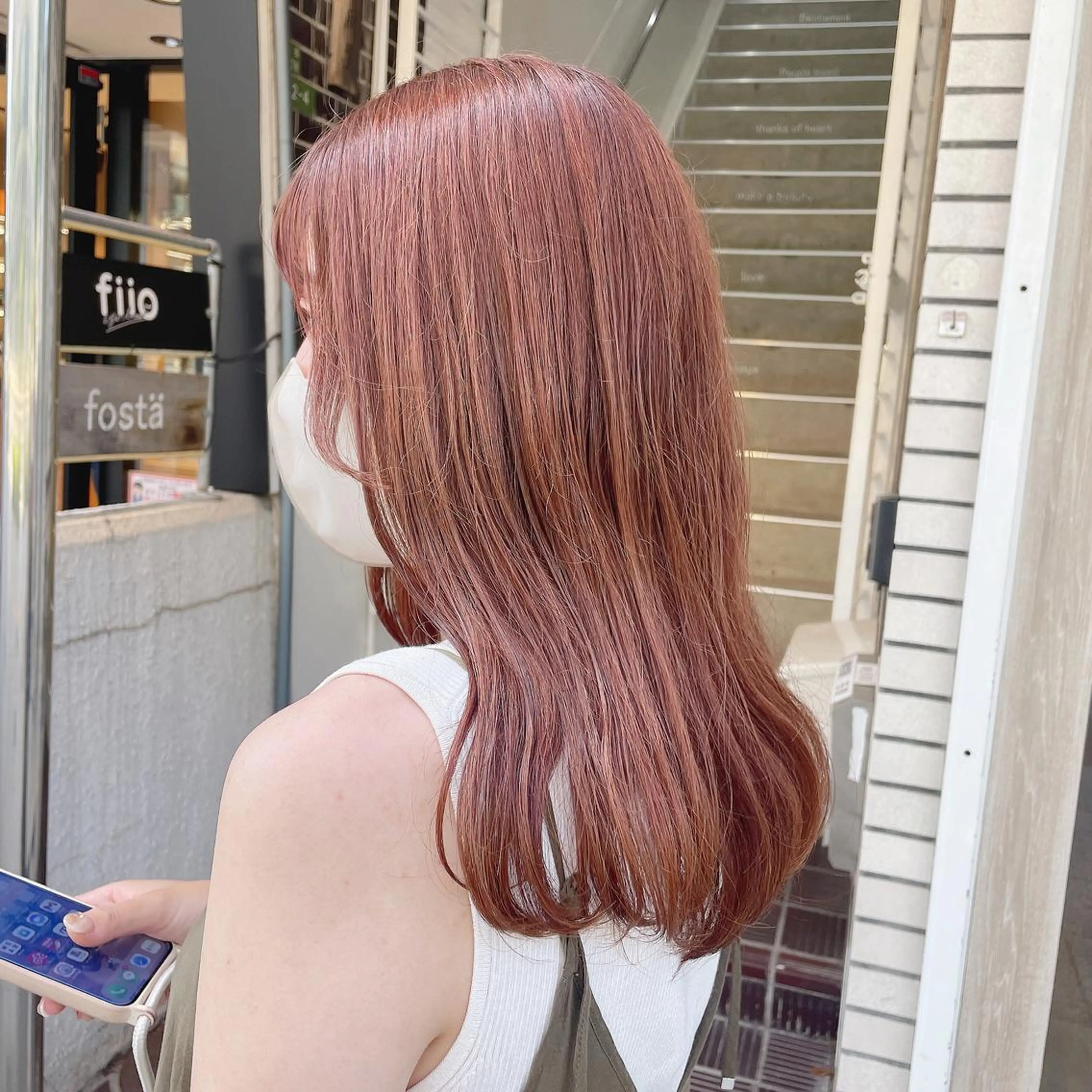 ロング カラー 梅田美容室 山崎海波のヘアスタイル