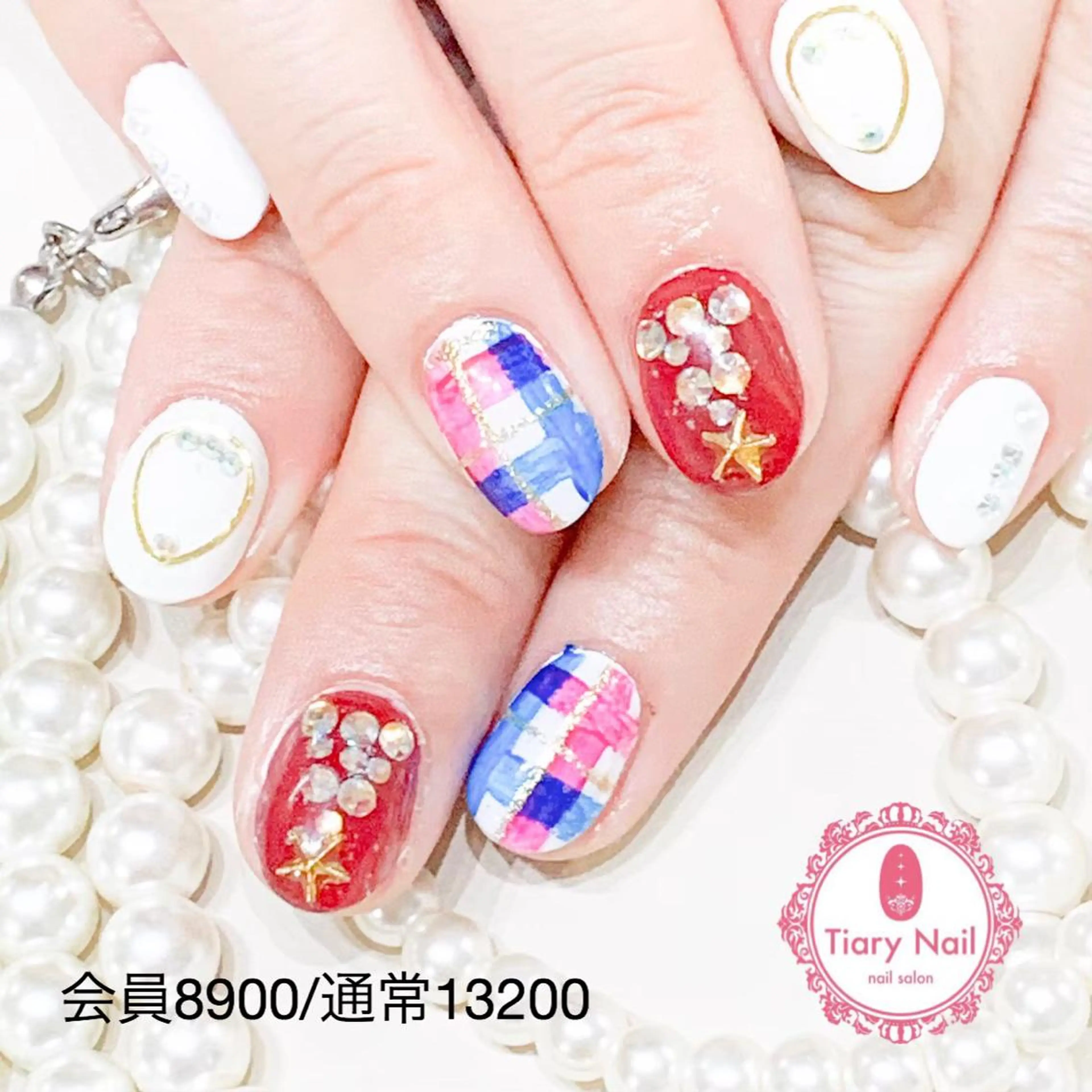 ネイル 💗🪽Tiary Nail🪽💗のネイルデザイン
