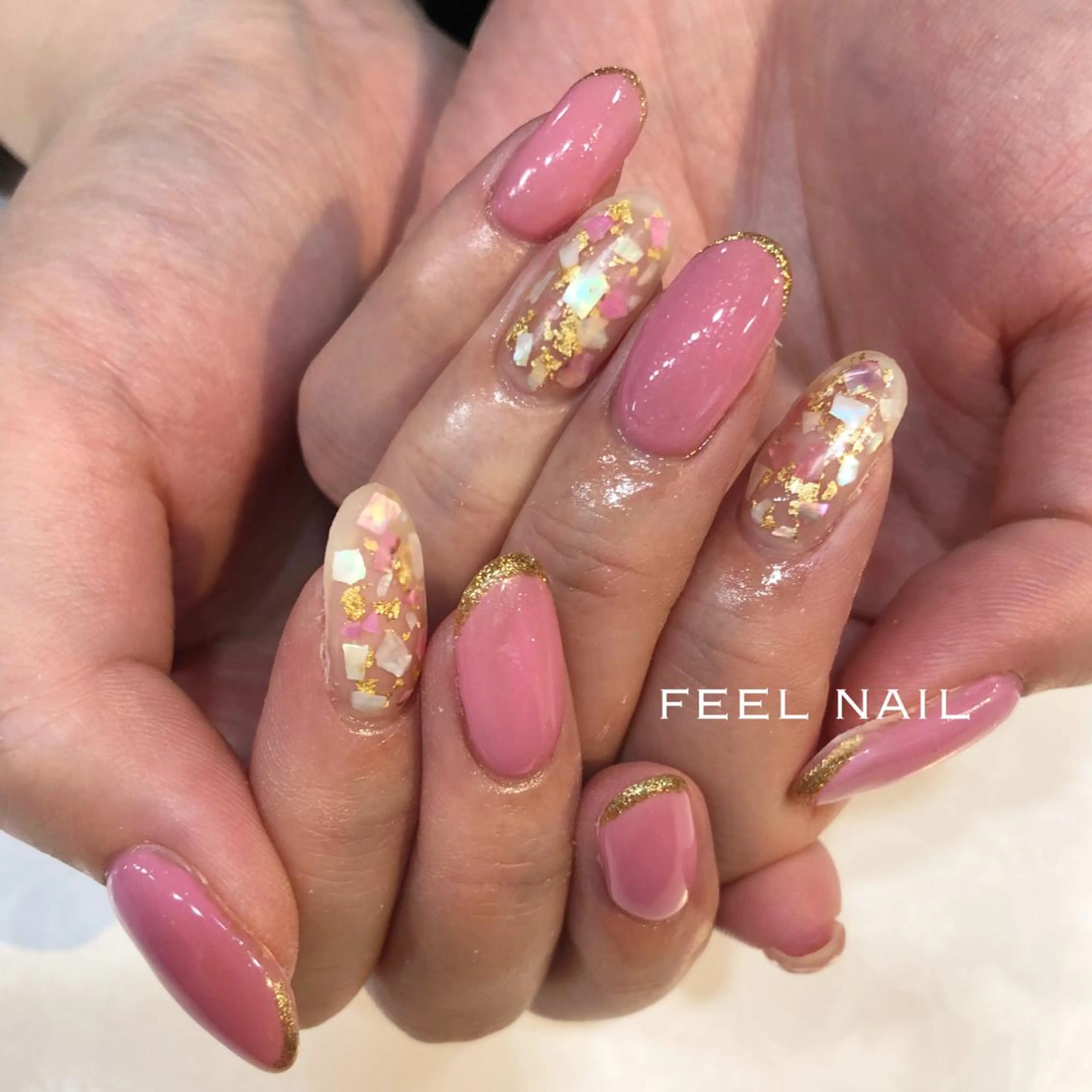 ネイル マットネイル ピンク 近藤 あみのネイルデザイン