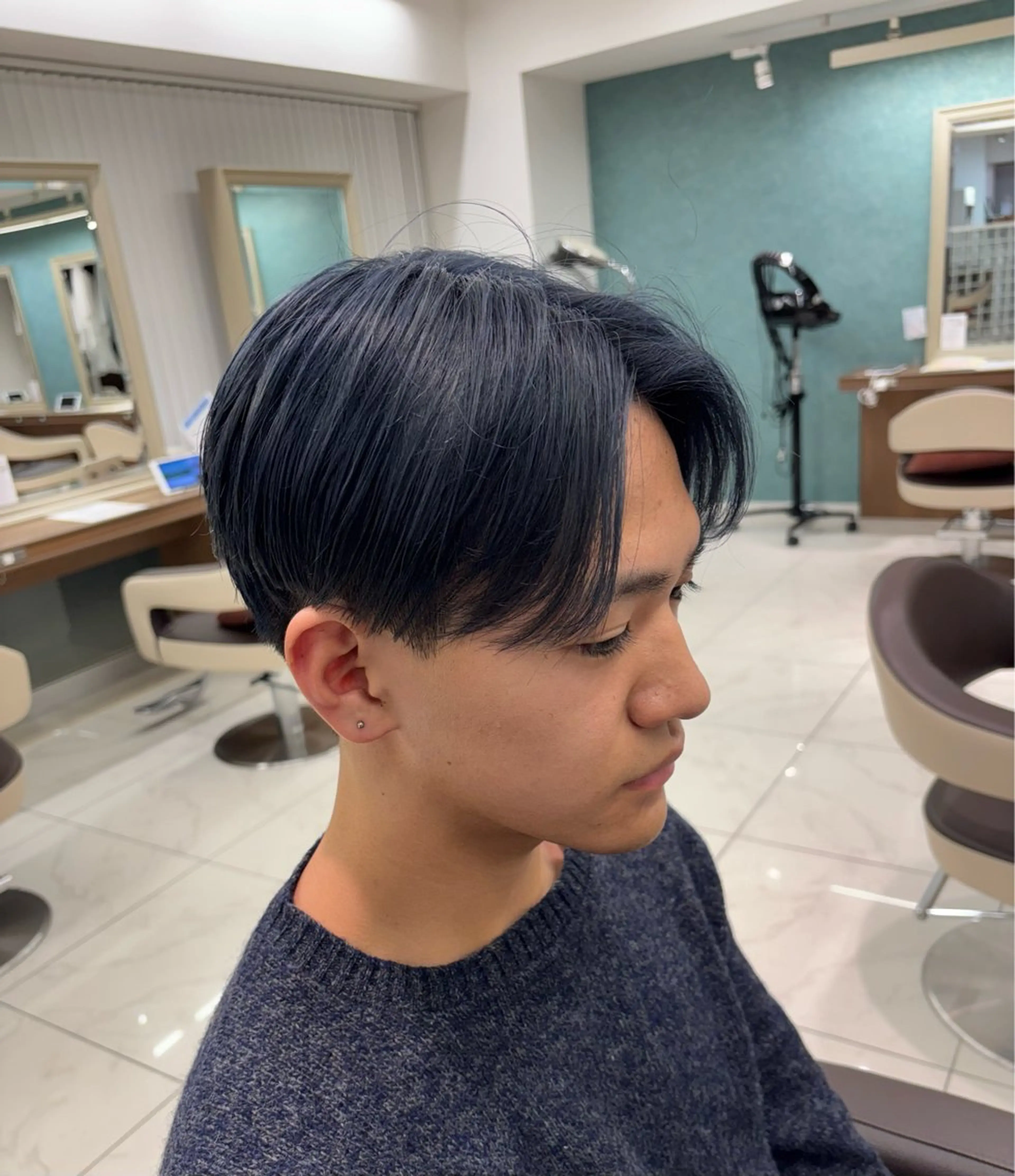 カラー メンズ ヘアカラー トリートメント ハードパーマ Rico💜のヘアスタイル