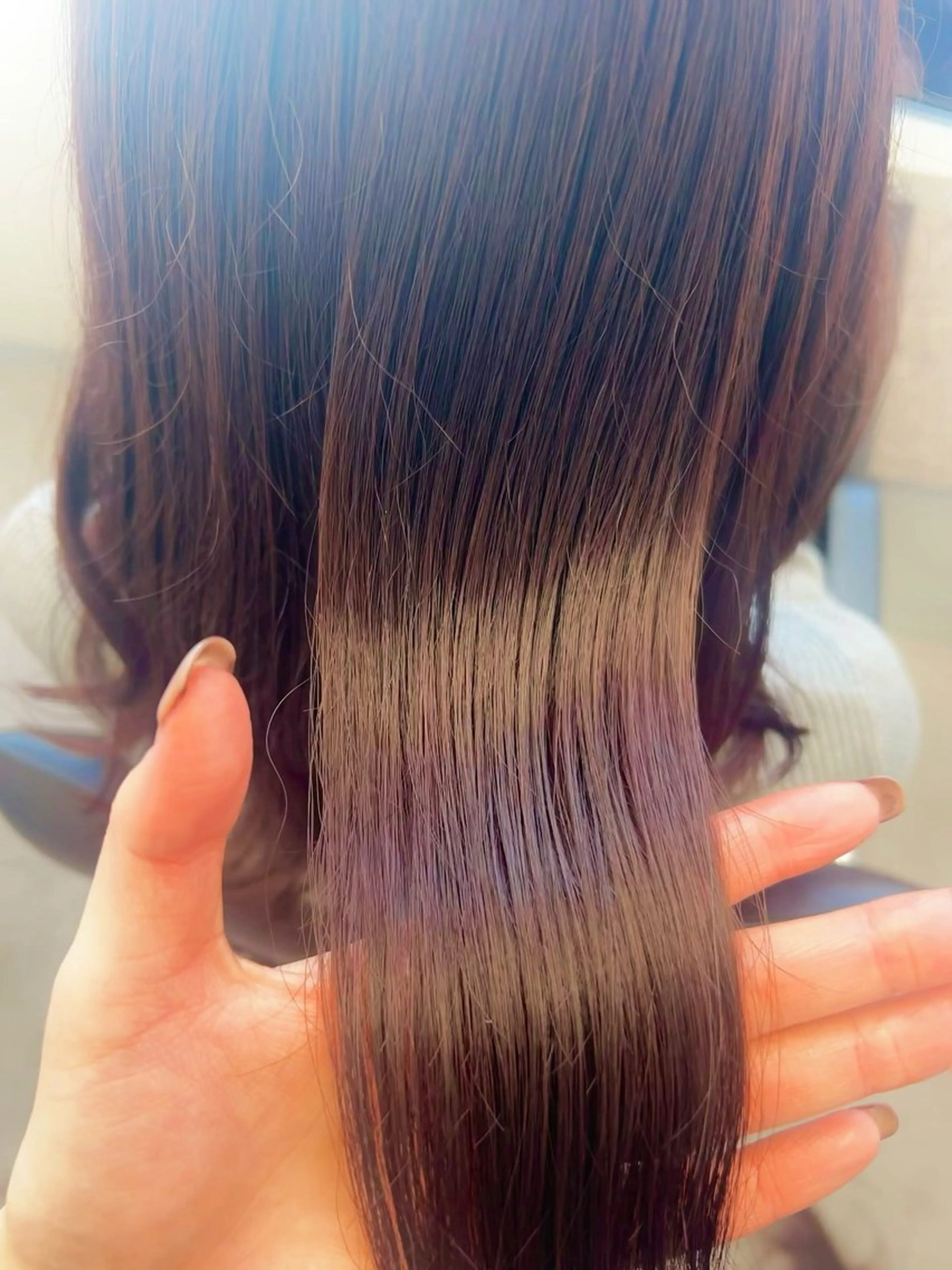 ミディアム カラー 透明感カラー ラベンダーカラー ラベンダーピンク ピンクカラー ヘアカラー トリートメント 🌷MIREA🌷 LUANA 難波店のヘアスタイル