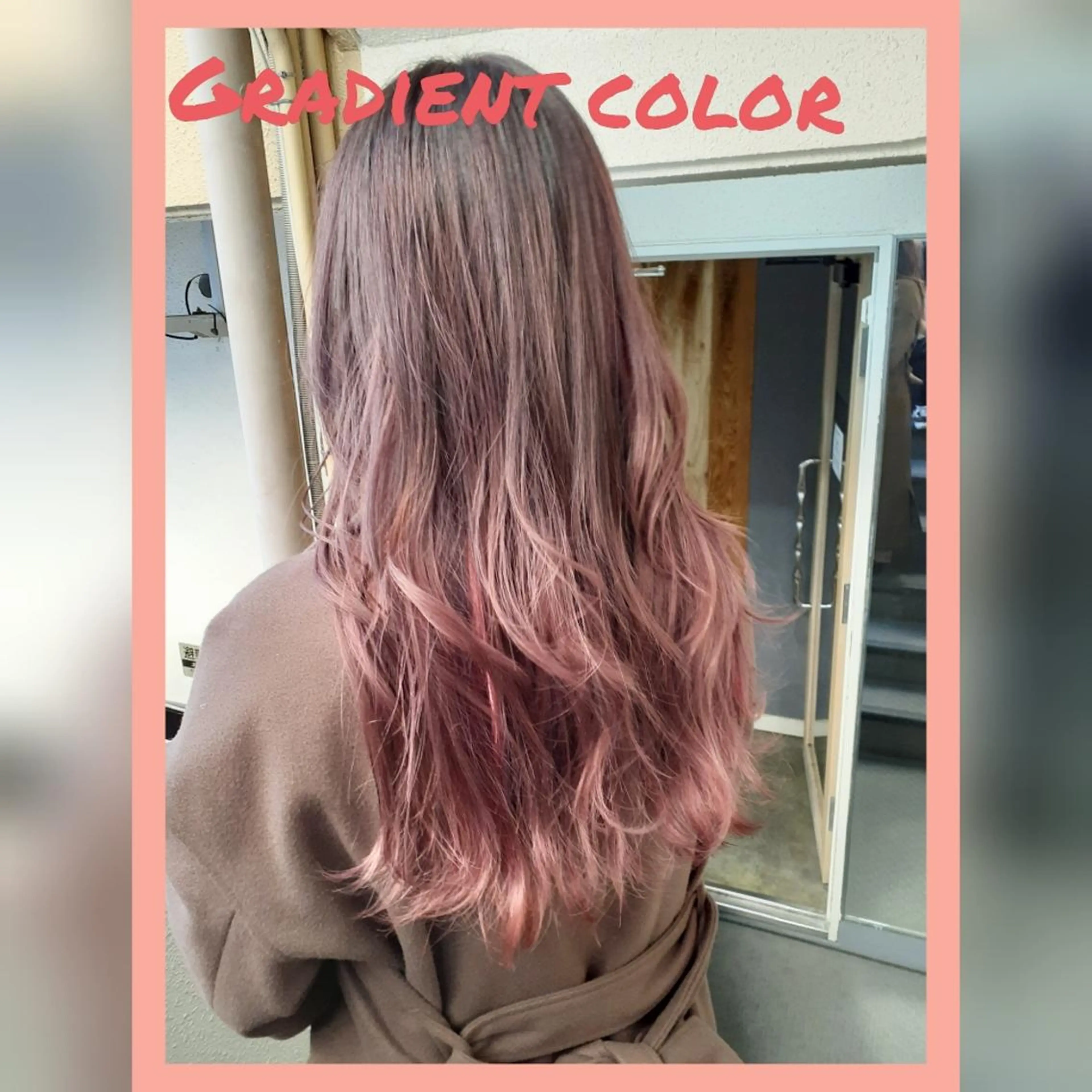 ロング カラー グラデーションカラー ピンクカラー カット ヘアカラー トリートメント 🔳髪質改善🔳 岡本陽のヘアスタイル