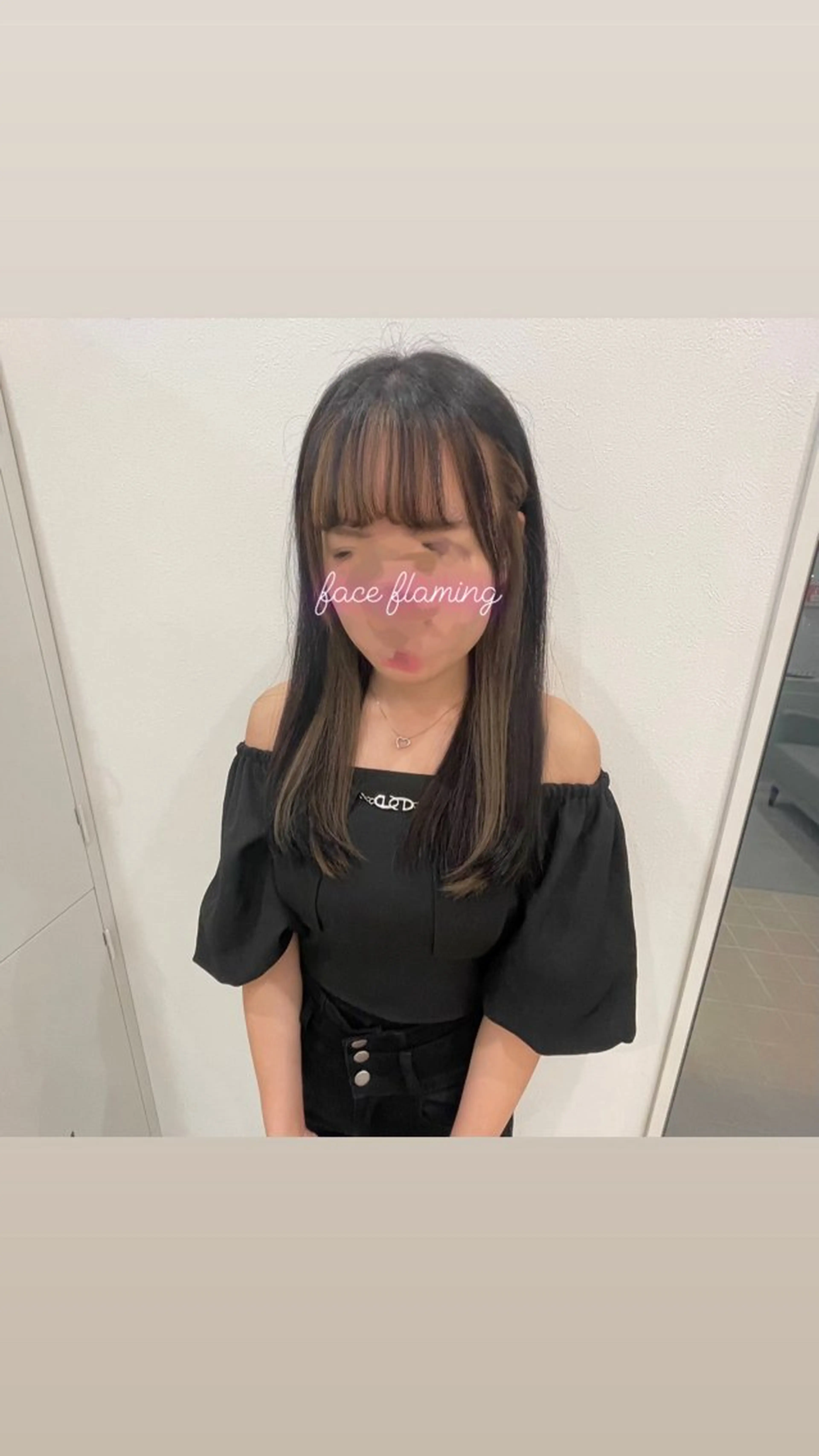 カラー ミストバング  フェイスフレーミング REM天童店所属・REM天童店 伊藤汐里のヘアスタイル