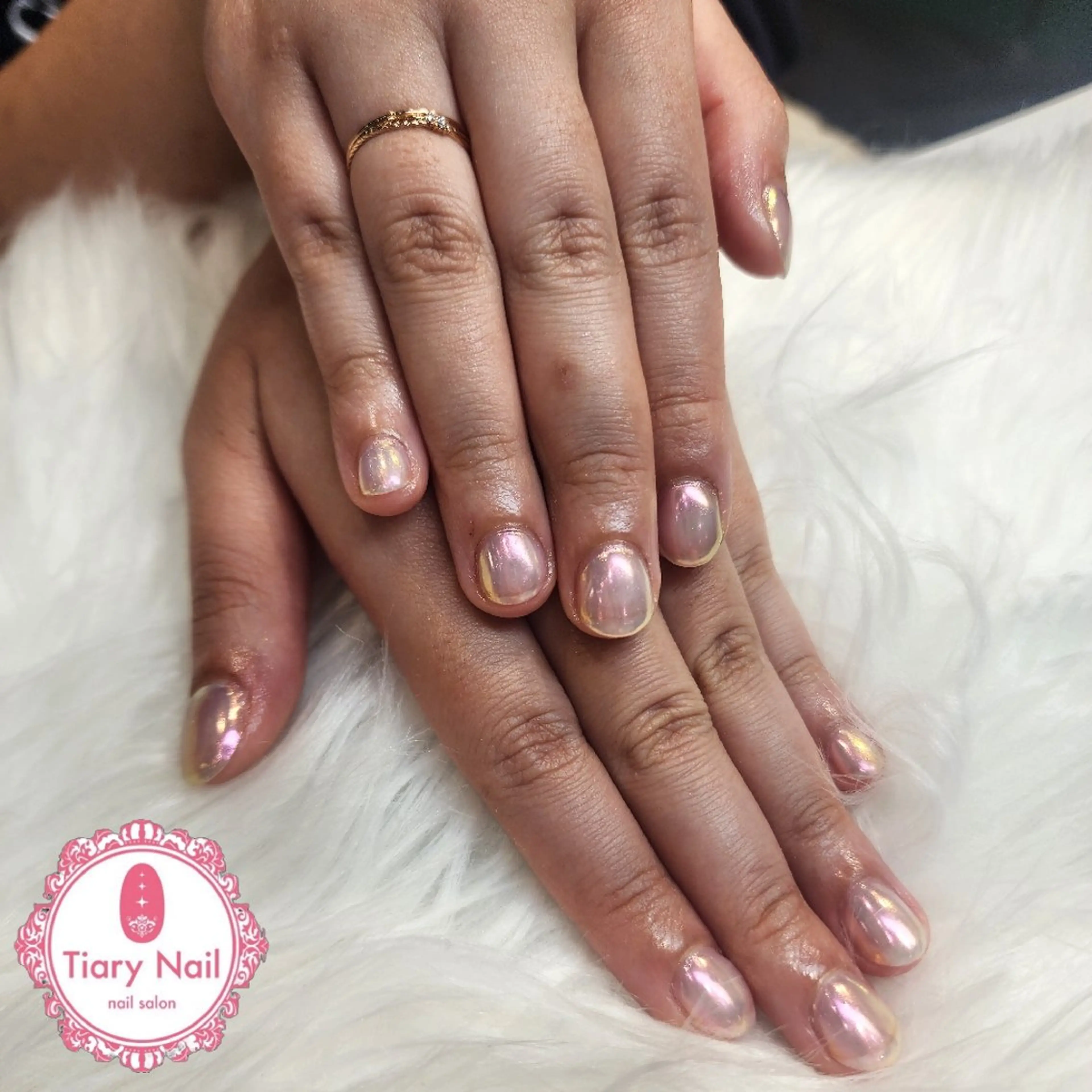 ネイル 💙🤍Tiary M🤍💙のネイルデザイン