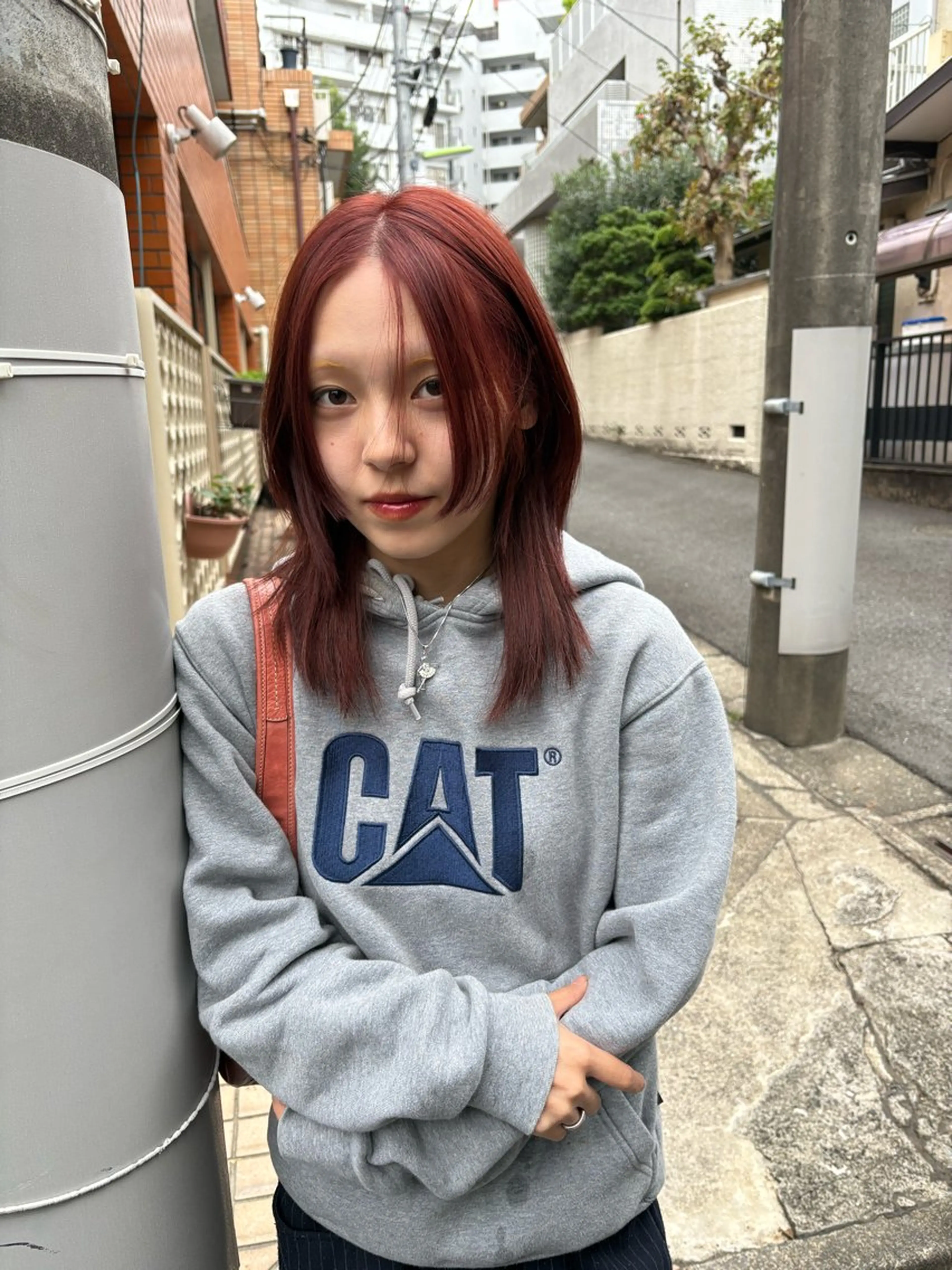 ミディアム カラー ブリーチ ダブルカラー ブリーチなしカラー ヘアカラー Fujita Neneのヘアスタイル