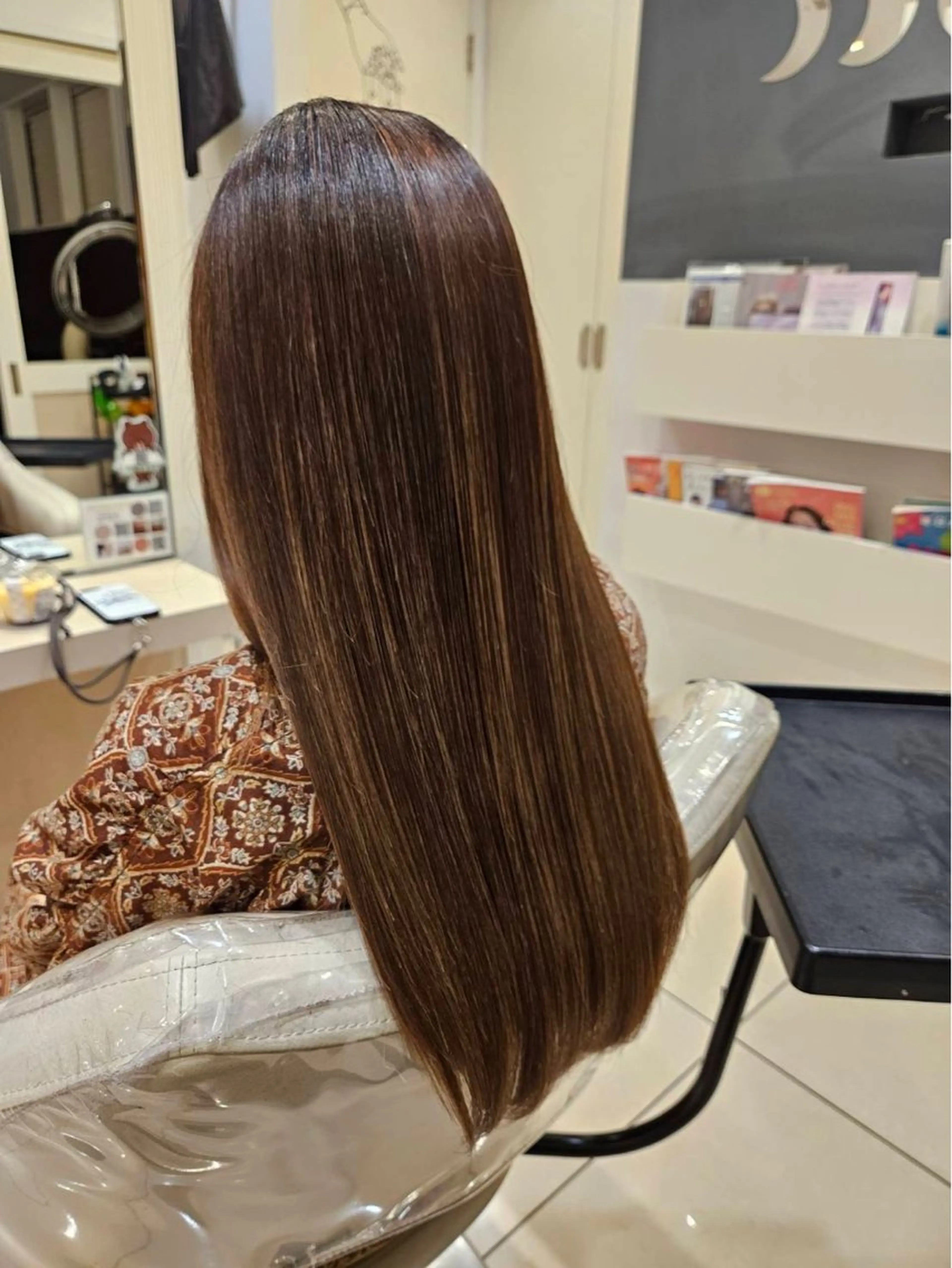 ロング カラー カット 縮毛矯正 トリートメント mihiro 🩷のヘアスタイル