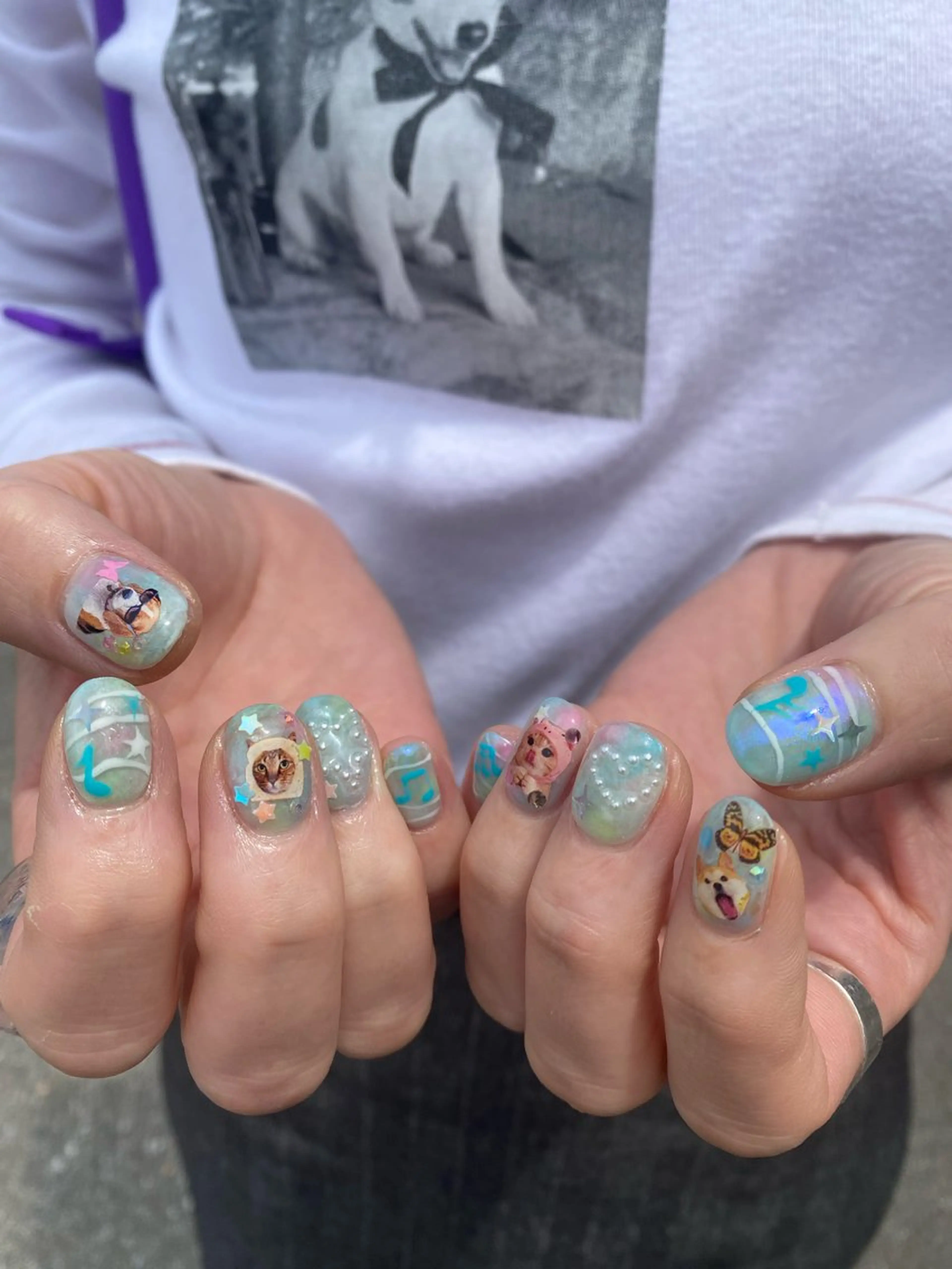 ネイル ハンドネイル フットネイル nano/きもかわ nail🐬🫧のネイルデザイン