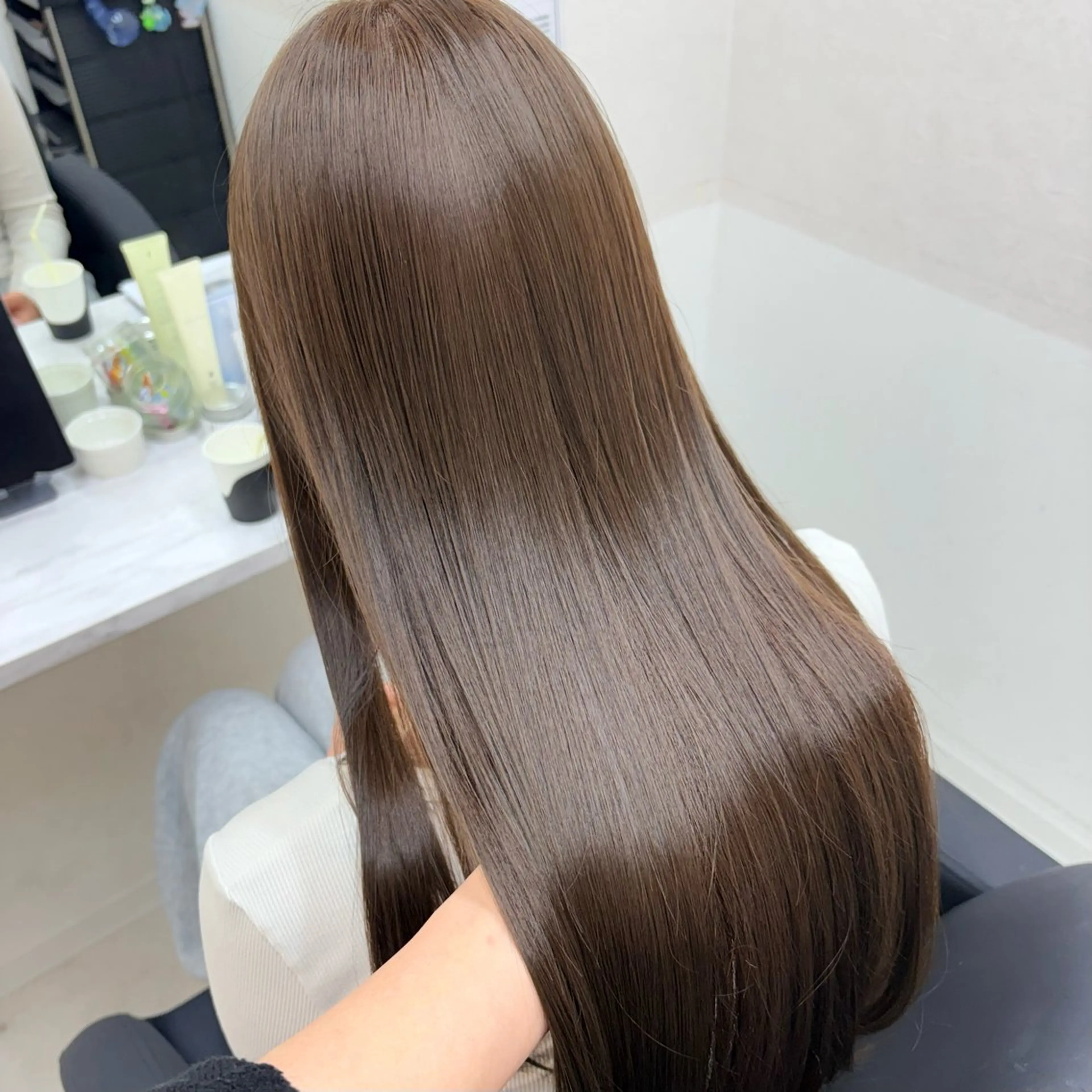 ロング カラー カット ヘアカラー トリートメント 🍒透明感カラー/ セット/SAKURAのヘアスタイル