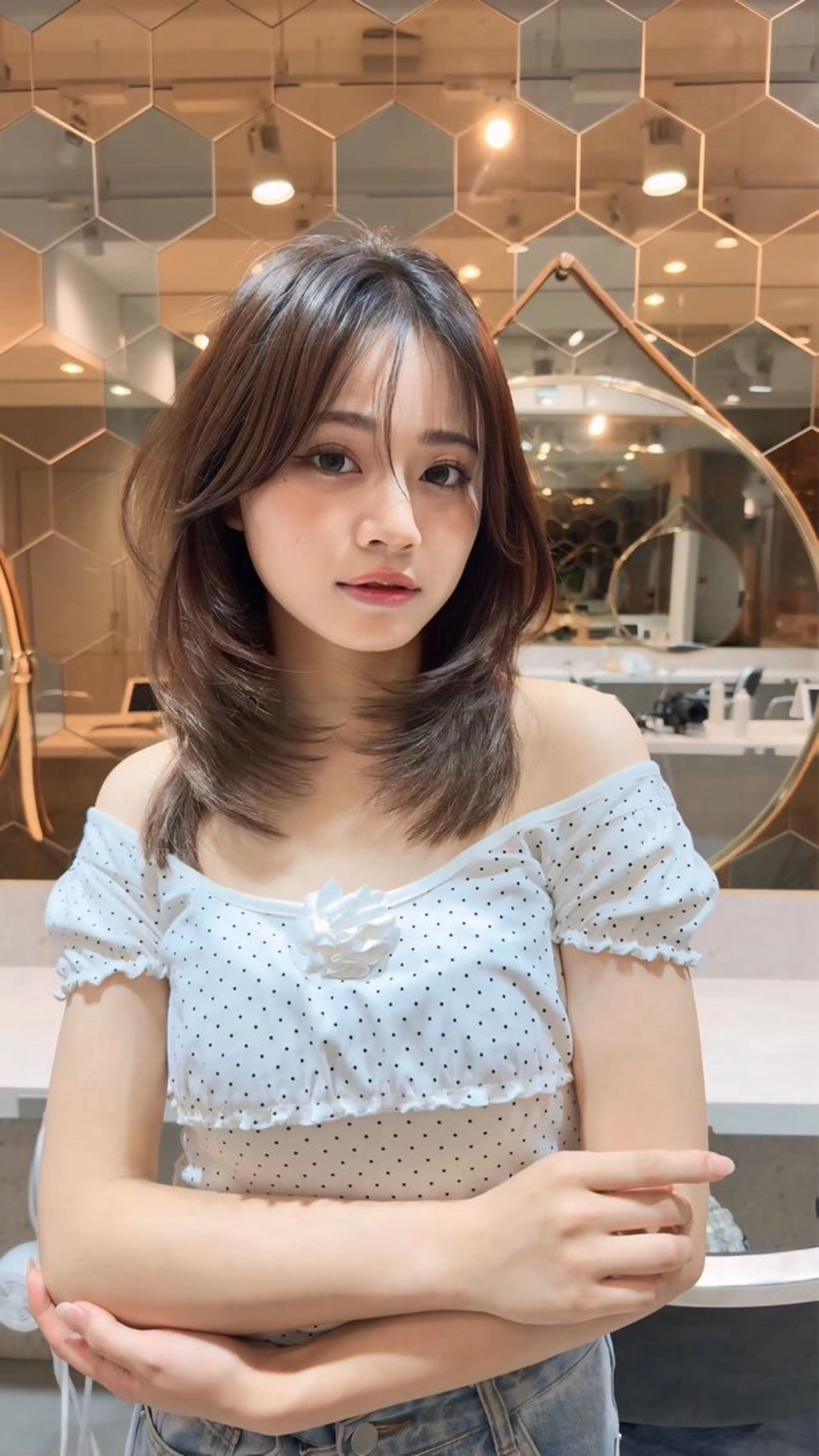 ミディアム カット ヘアカラー トリートメント Sea by Lond所属・新宿/髪質改善/ボブ 韓国レイヤー大重聖斗のヘアスタイル