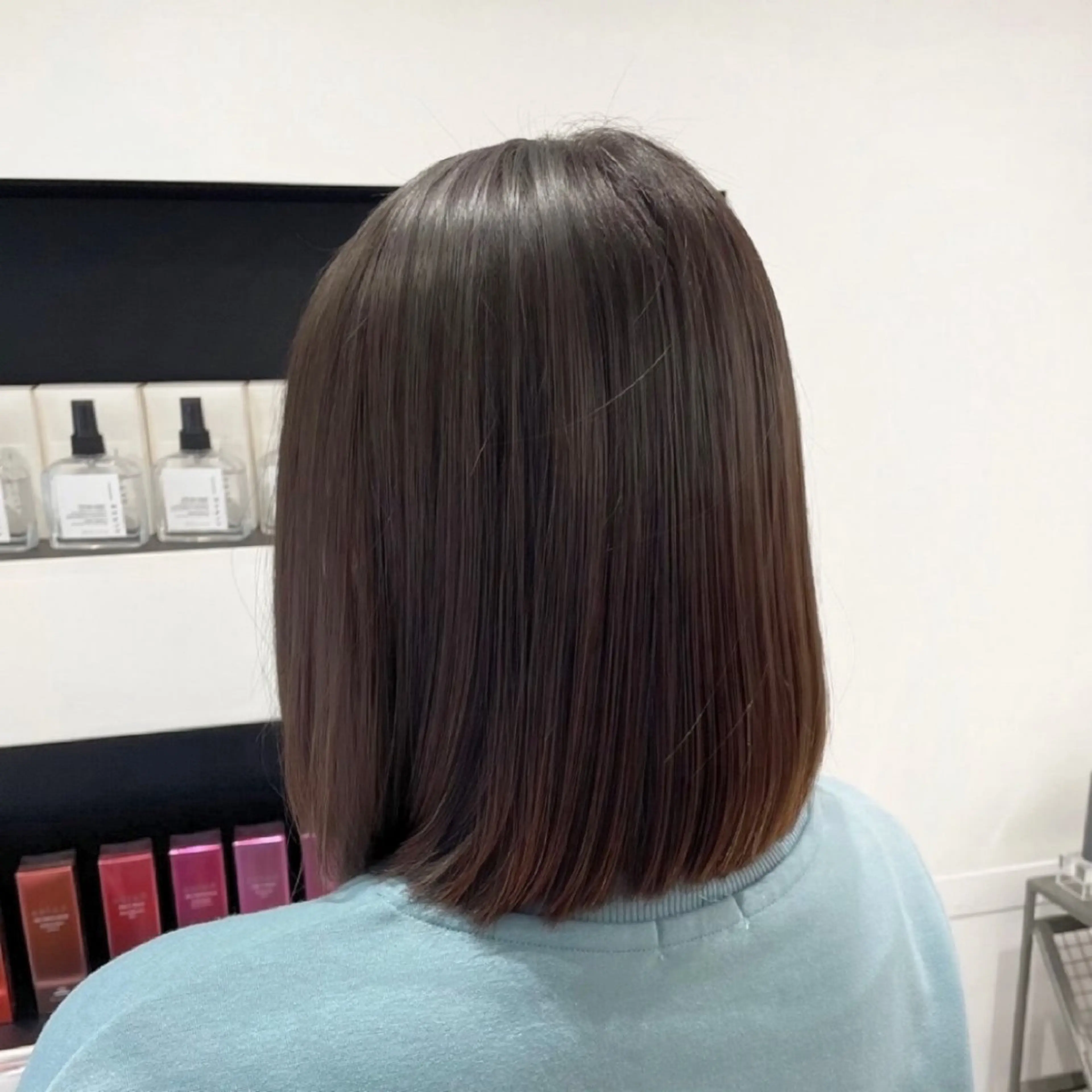 セミロング カラー パーマ ヘアアレンジ メンズ 酸性ストレート ストレートパーマ mona/ ストレートスタイル✨のヘアスタイル