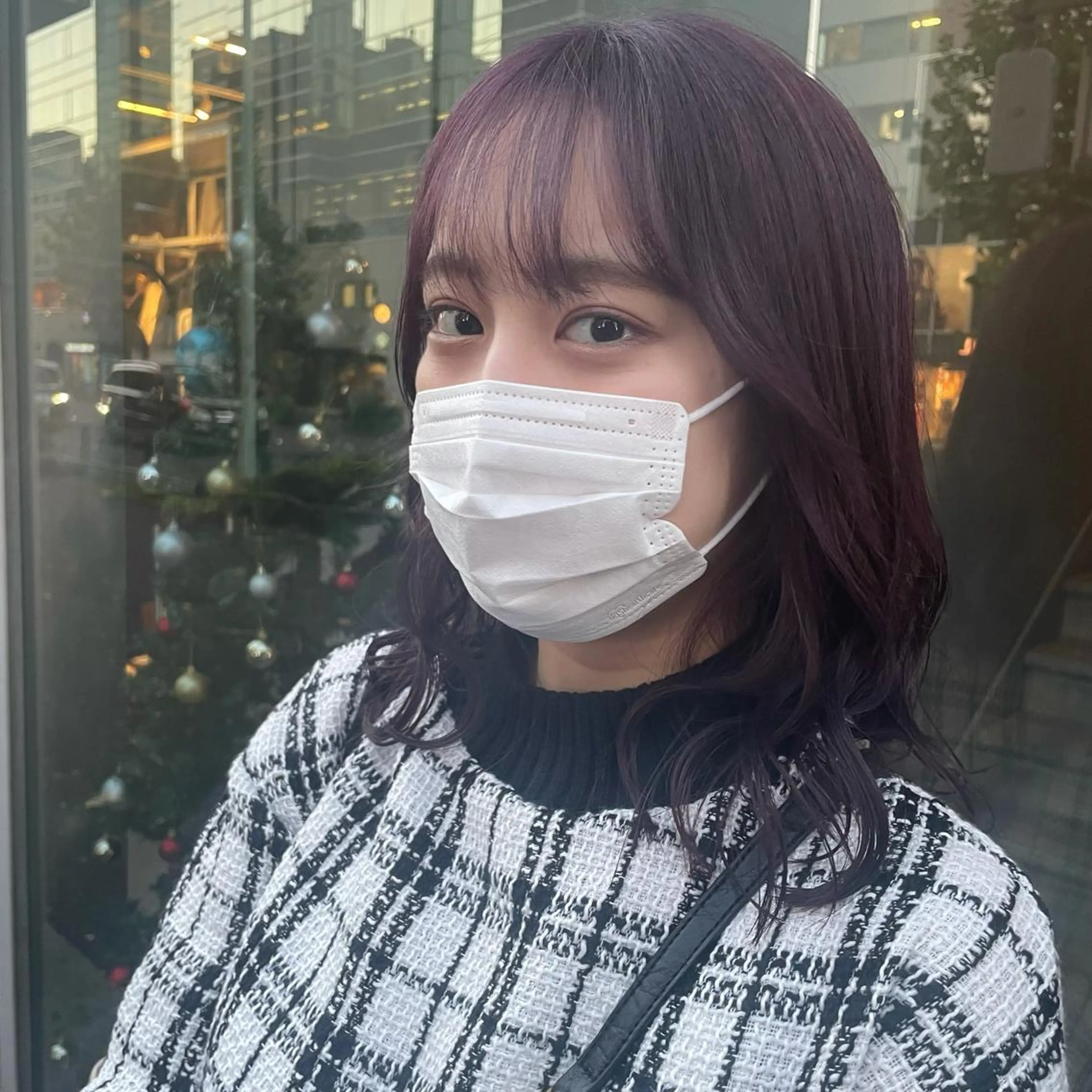 セミロング カラー パーマ ヘアアレンジ メンズ キッズ ネイル マツエク・マツパ ラベンダーカラー 🦋韓国風カラー🦋 こうせい原宿のヘアスタイル