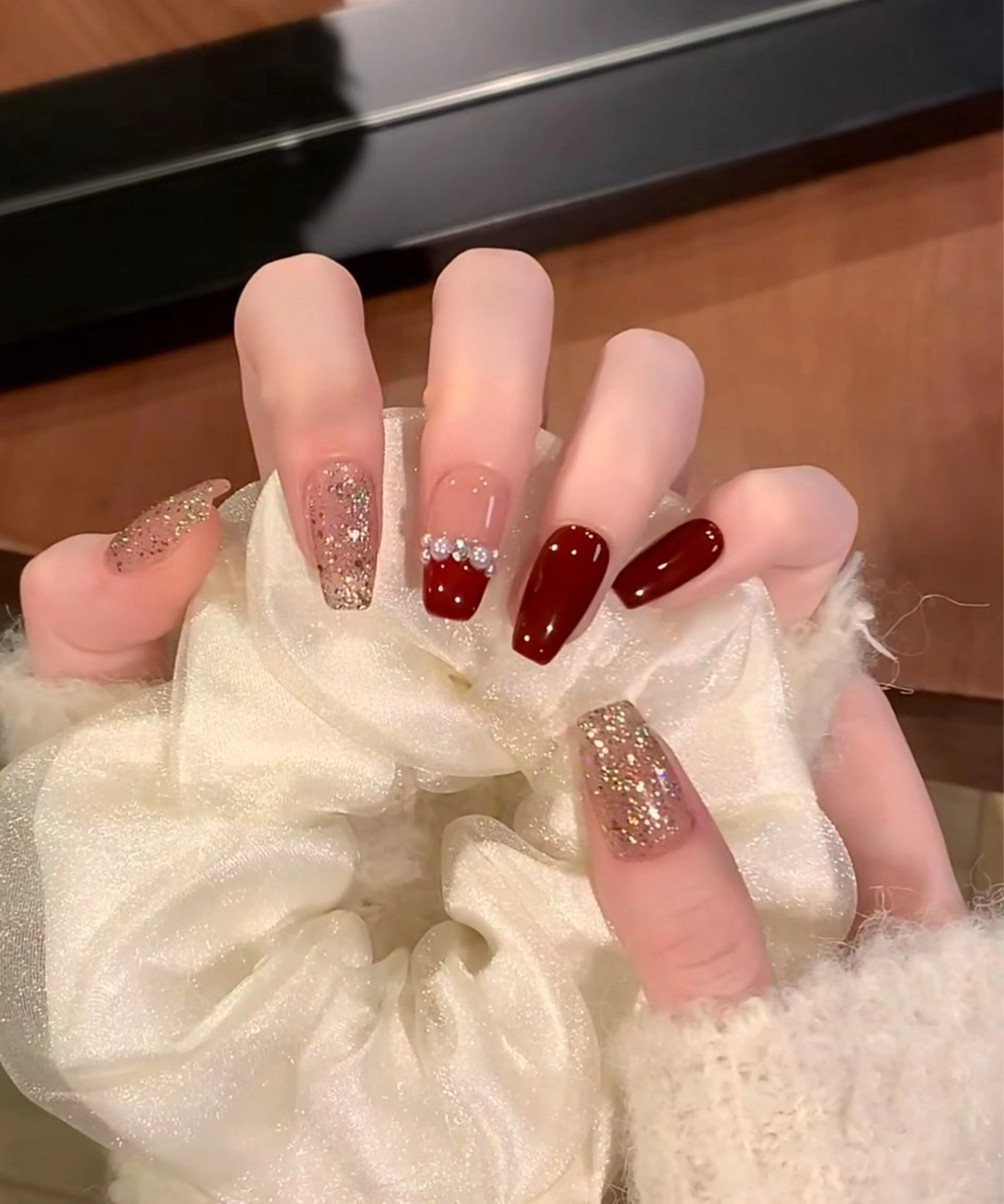 ネイル チークネイル フットネイル フレンチネイル ジェルネイル ガラスフレンチ ハンドネイル エニ Andyのネイルデザイン