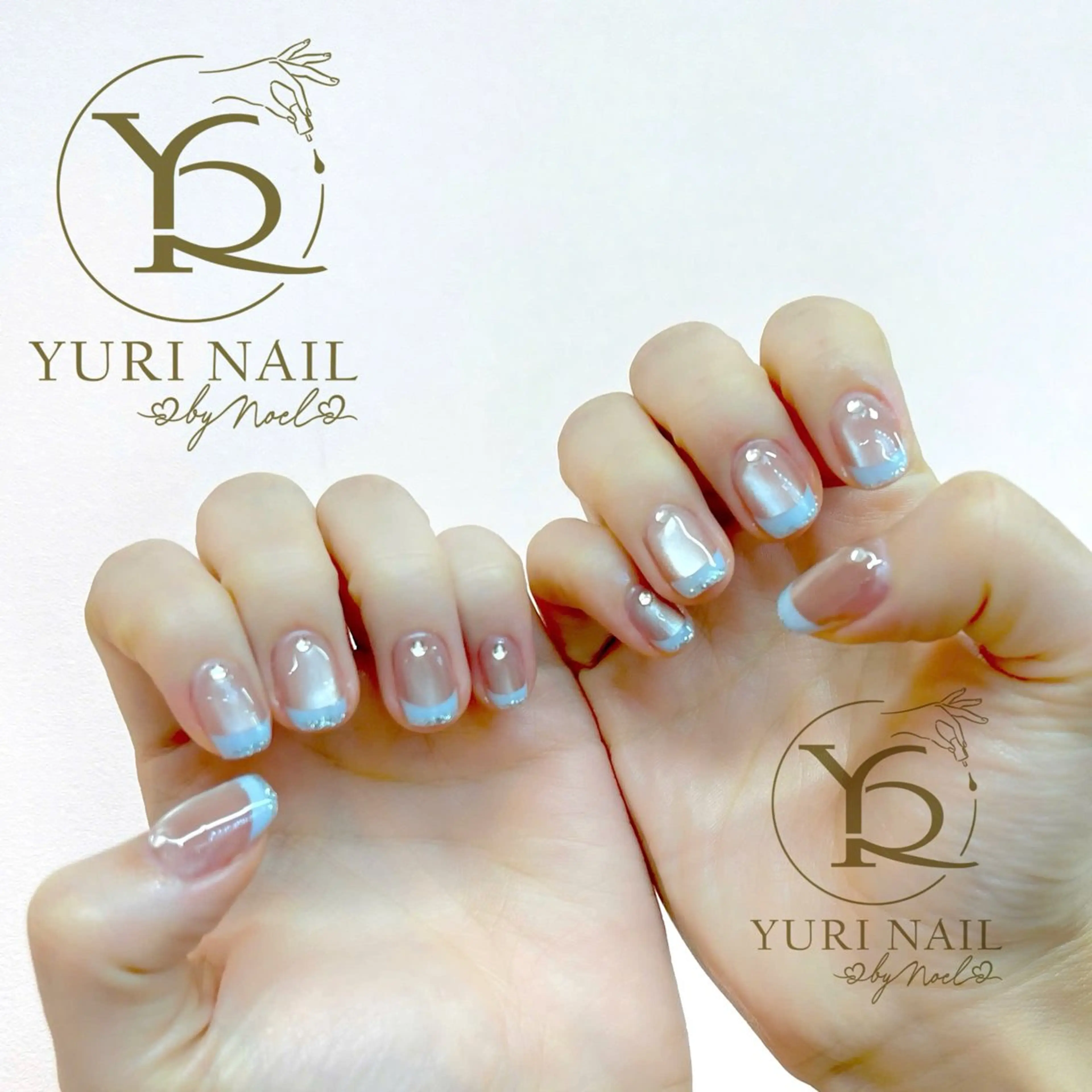 ネイル チークネイル フットネイル フレンチネイル グラデーション キラキラネイル ハンドネイル フットネイル ハンドケア YURI Nail NARITAのネイルデザイン
