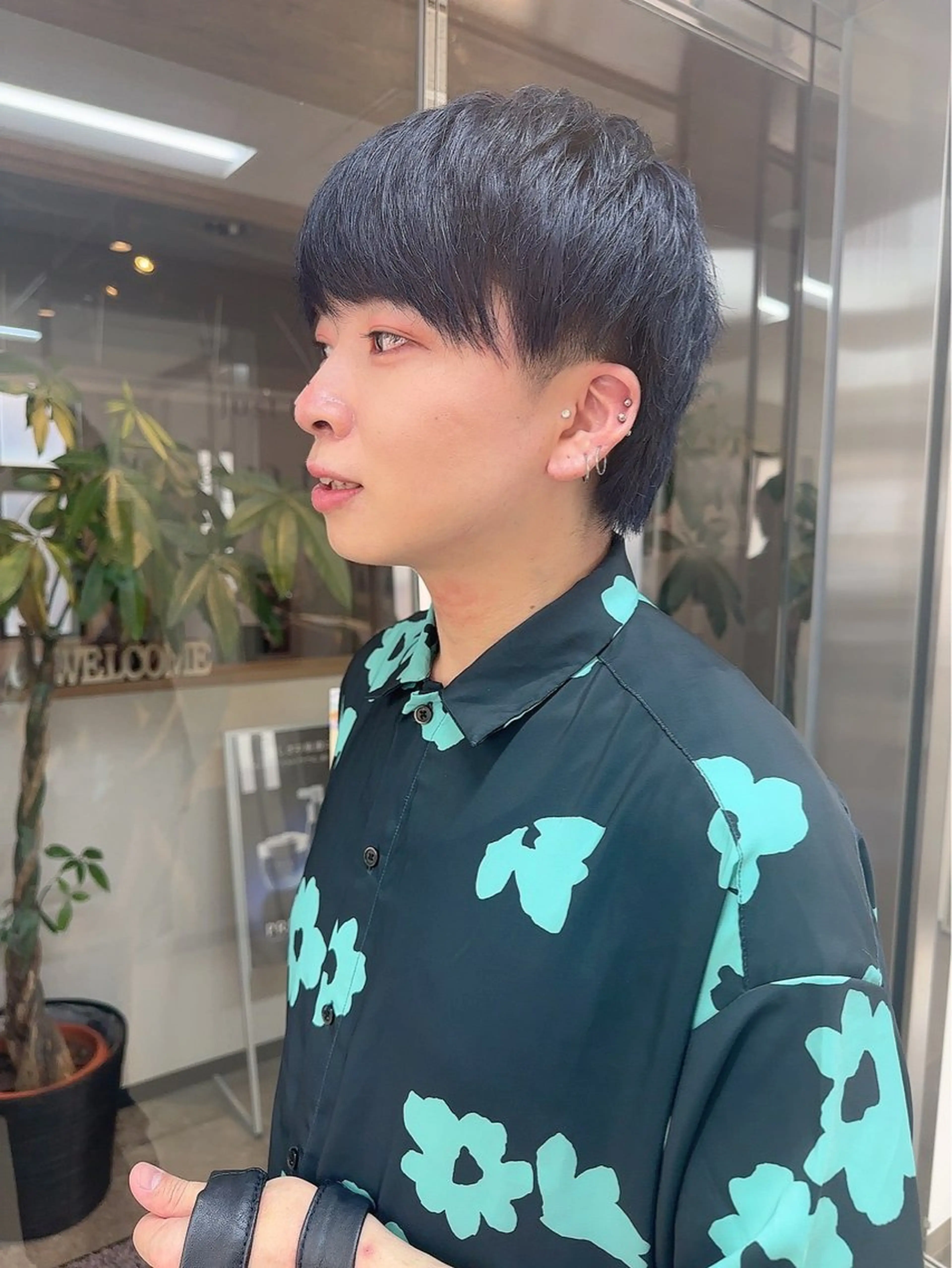 カラー メンズ 髪質改善&ストレート ‪✂︎‬鈴木青樹のヘアスタイル