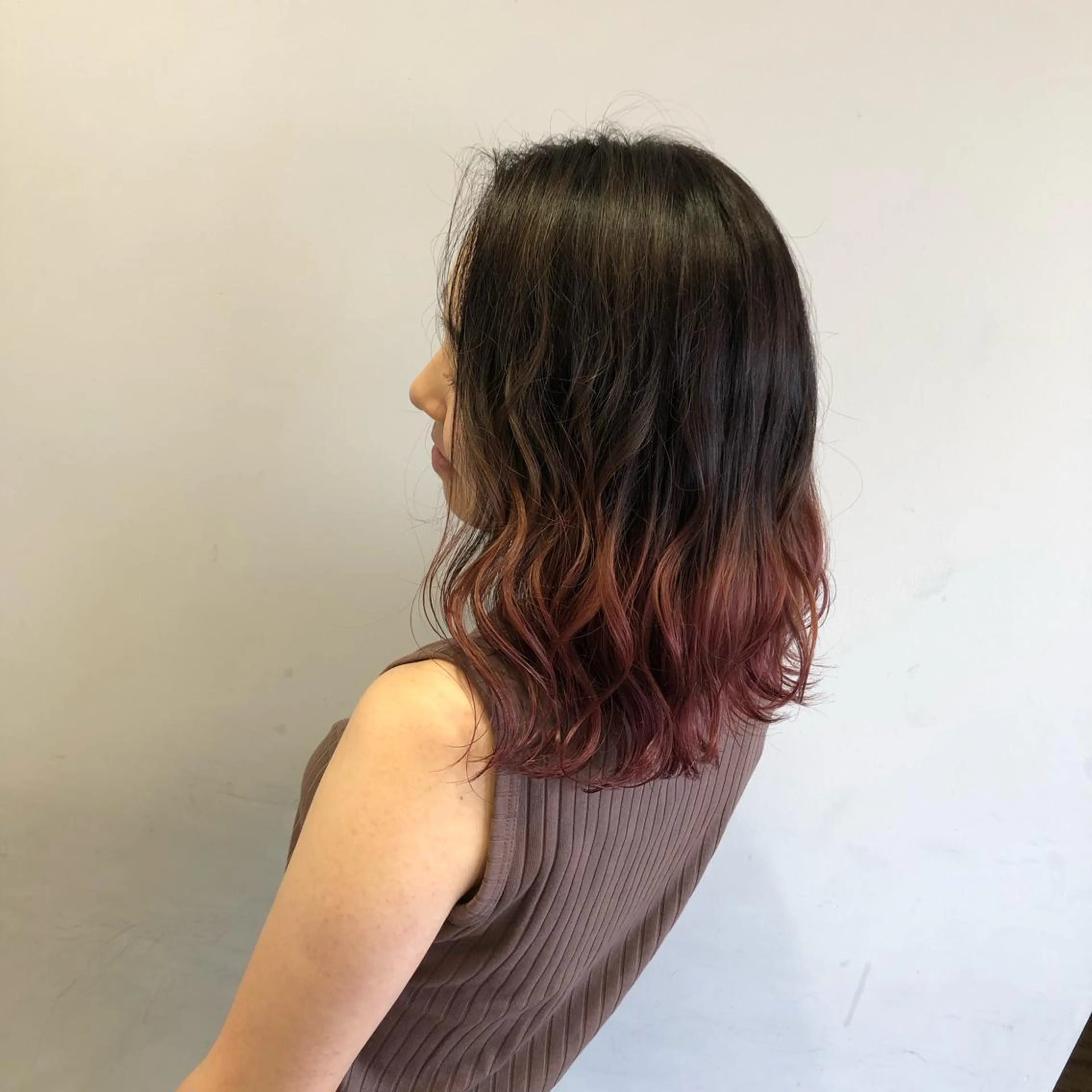 セミロング 岩瀬 翔太のヘアスタイル