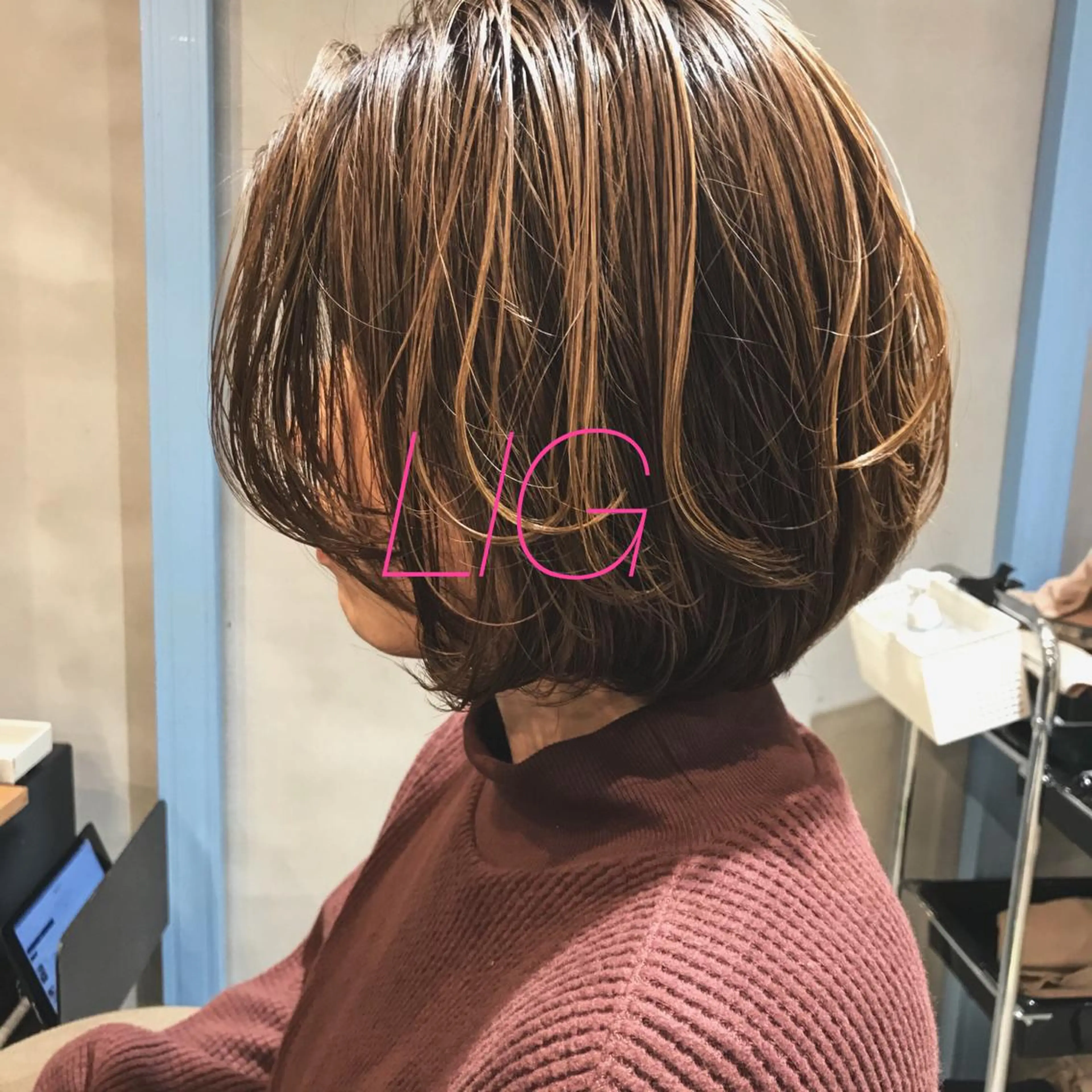 ショート ハイライト カット ヘアカラー トリートメント 所渉/韓国レイヤー /ウルフカットのヘアスタイル