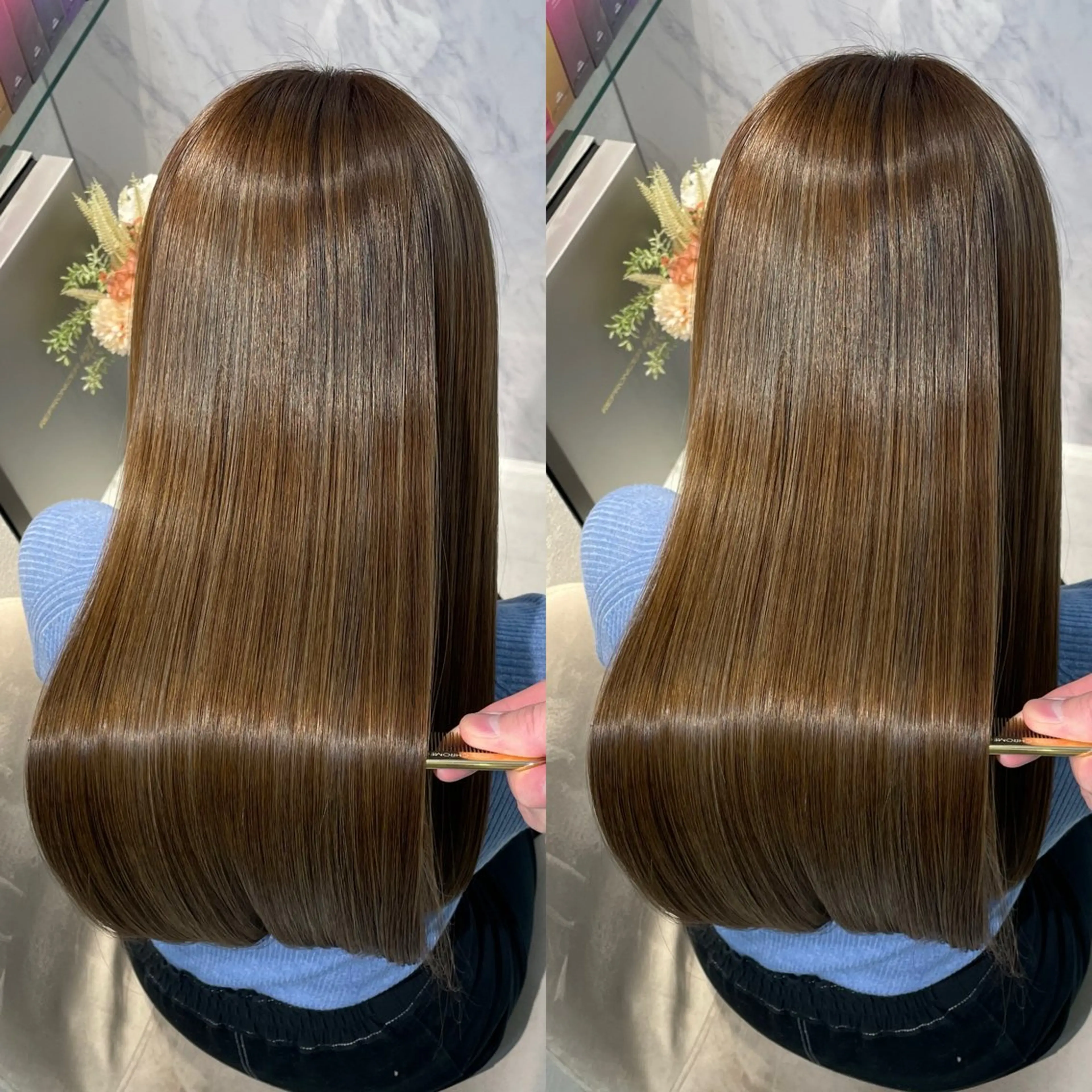 ロング カット ヘアカラー 縮毛矯正 トリートメント 新宿No.1艶髪矯正 美艶カラー/FUKAのヘアスタイル