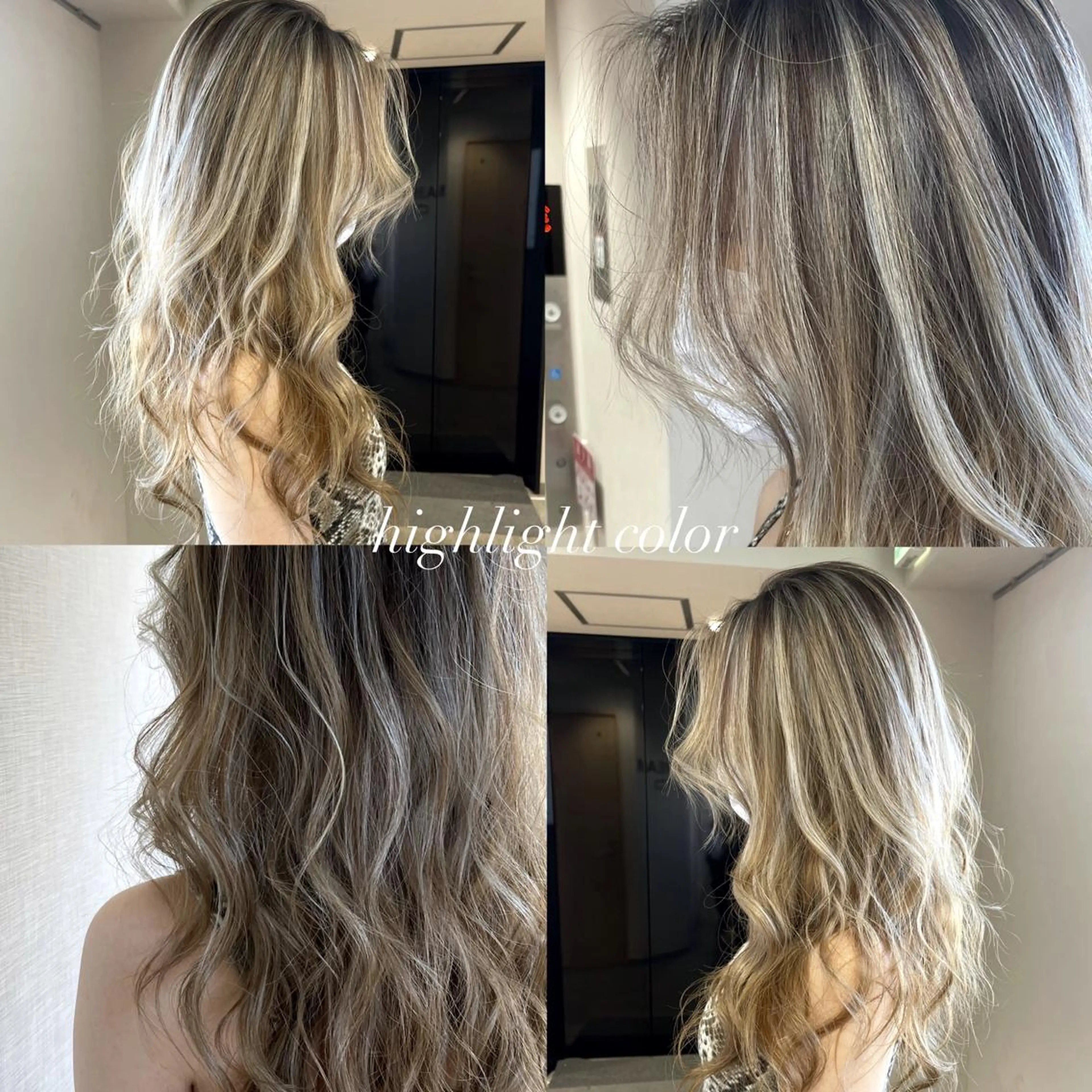 ロング カラー ヘアアレンジ ハイトーンカラー 外国人風カラー ヘアカラー 松井那津子 /ハイライトブリーチのヘアスタイル