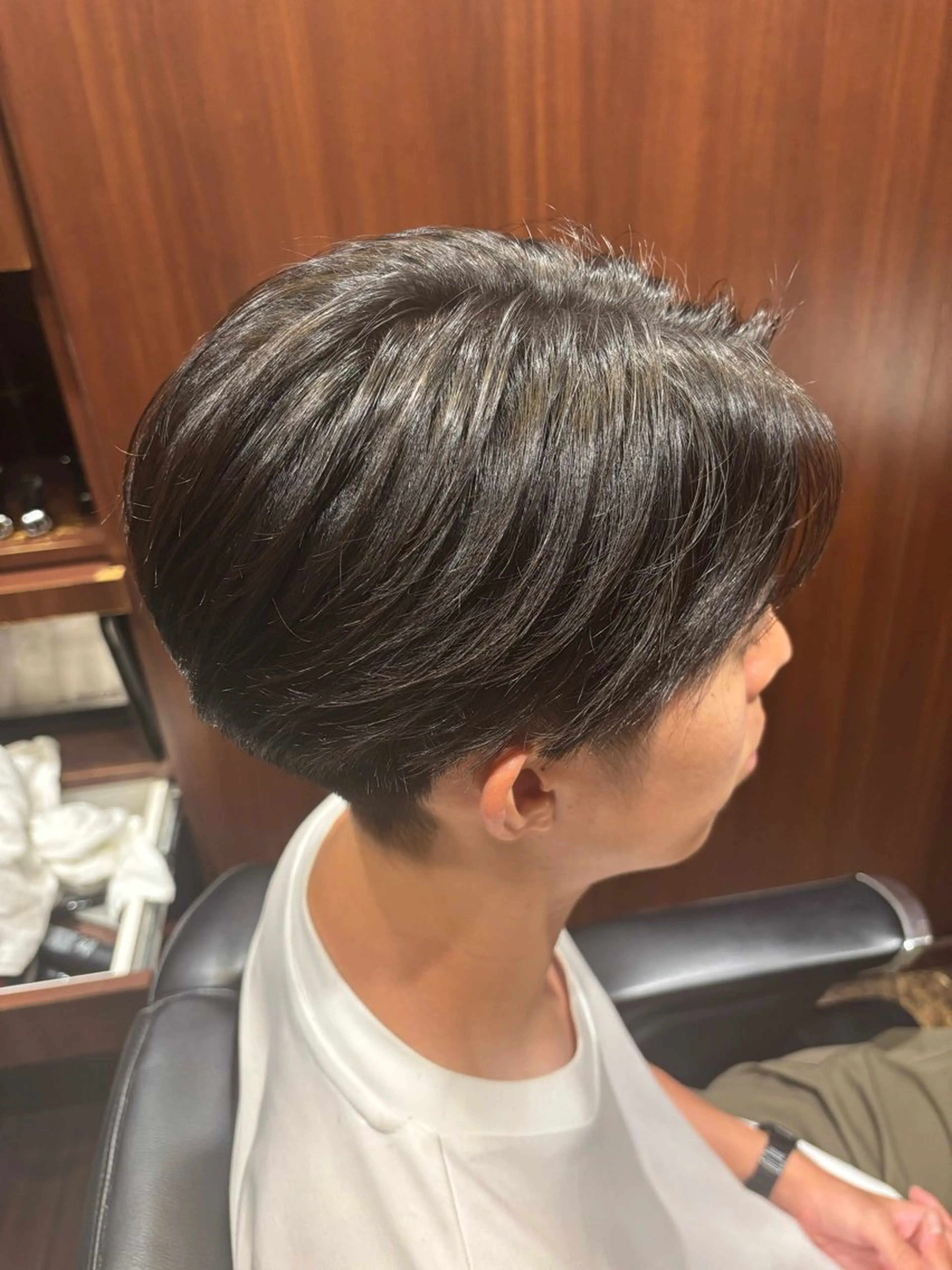 ミディアム メンズ カット 小松 美雄のヘアスタイル