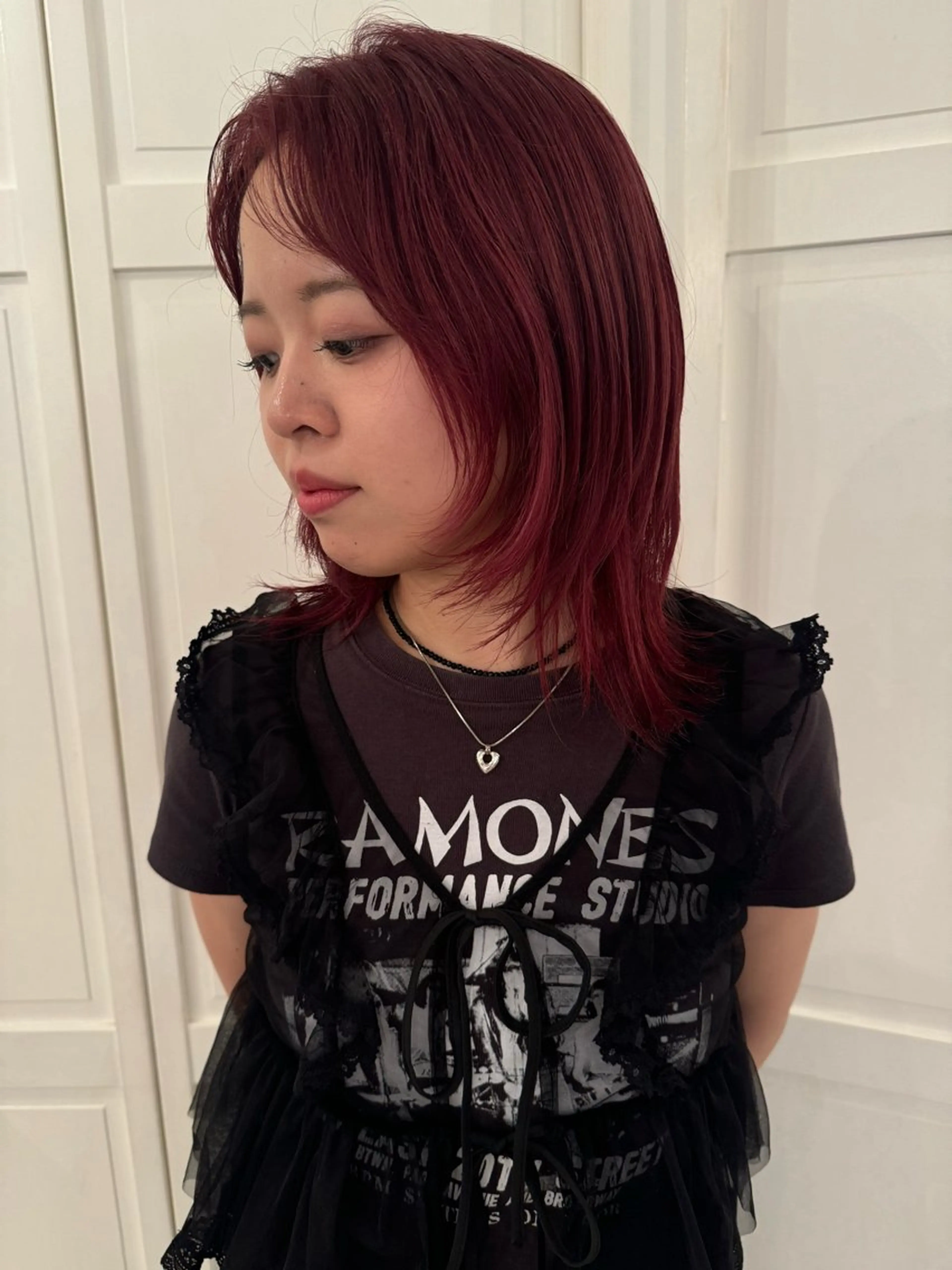 カラー ヘアカラー ブリーチカラー🎀 韓国風/寺門美優のヘアスタイル