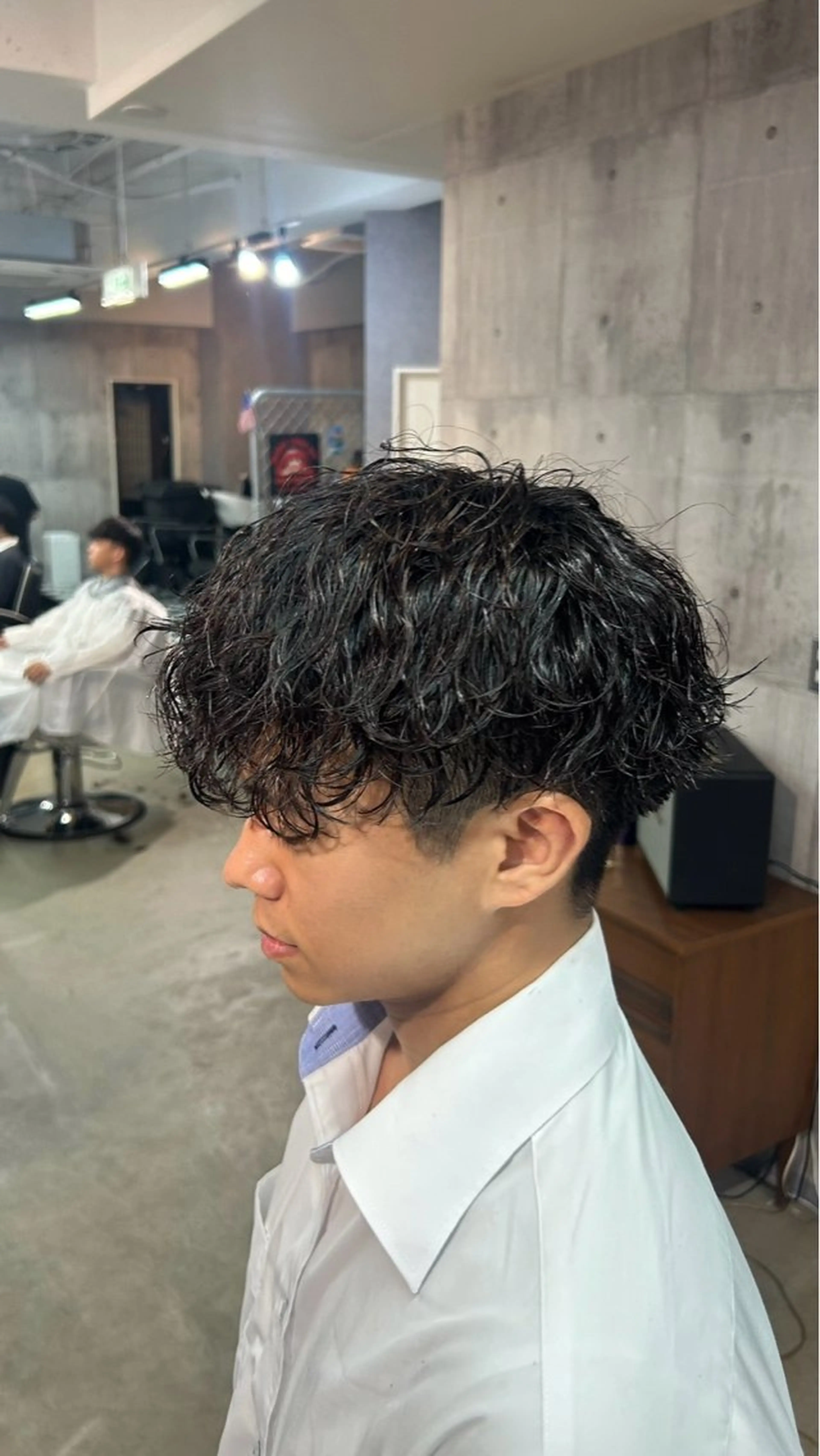 ミディアム カット パーマ 👑パーマの王様👑 【メンズ専門店】のヘアスタイル