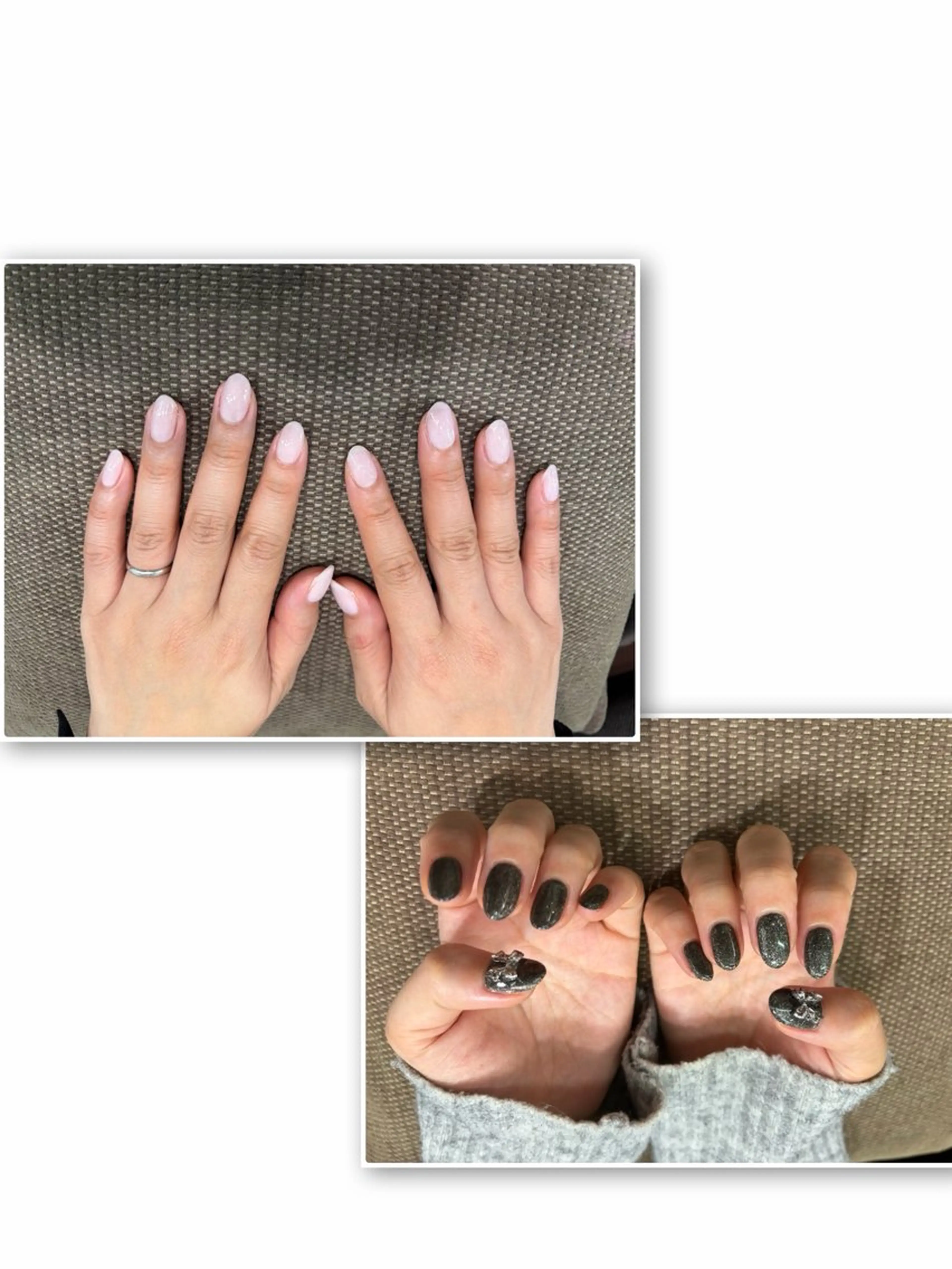 ハンドオフあり　ワンカラーorラメグラの写真