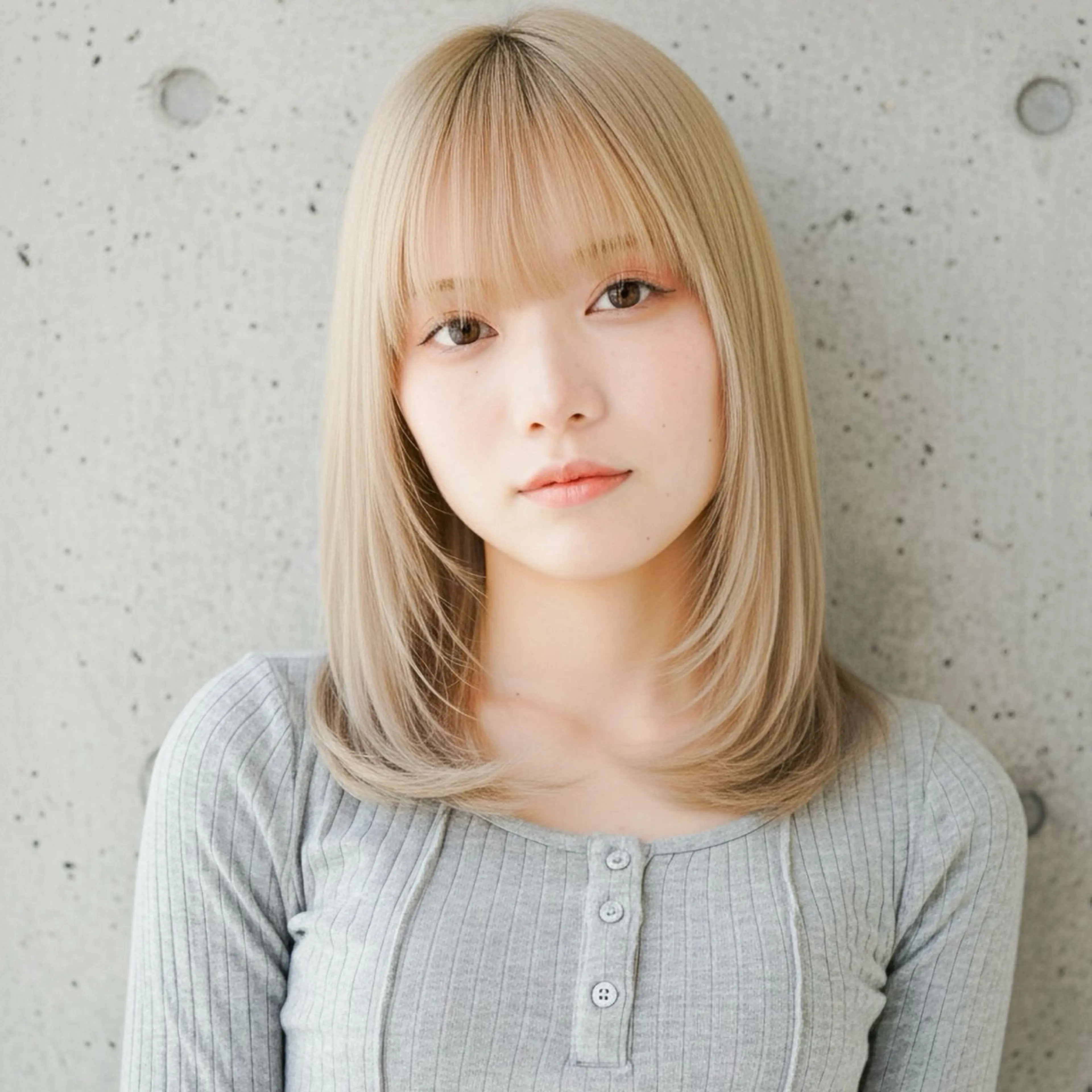 ミディアム カット ヘアカラー ショート〜ミディアム 喜多司のヘアスタイル