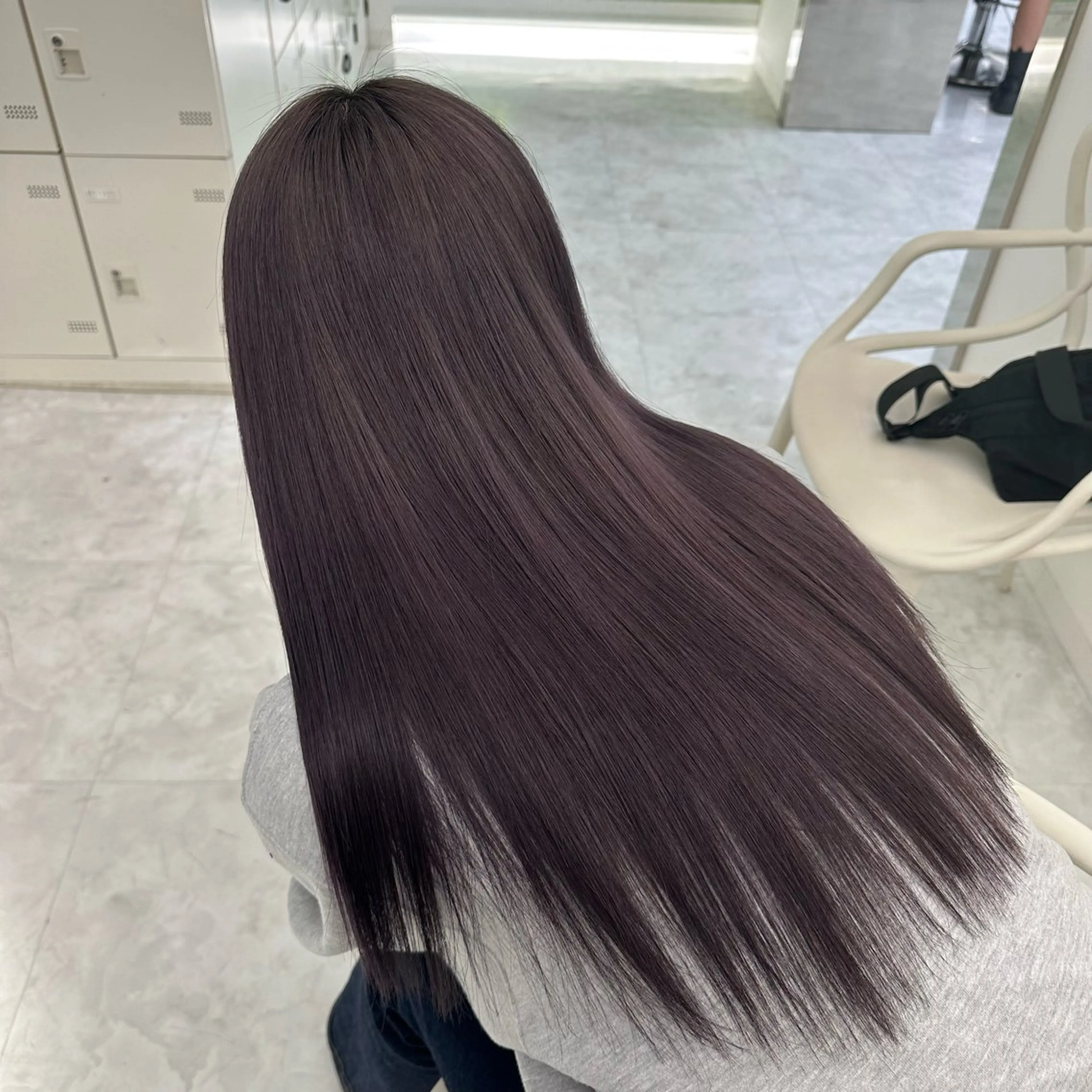 ロング ヘアカラー ヘッドスパ ヘアセット 🤍韓国艶ワンホン ヘアMAYU🤍のヘアスタイル