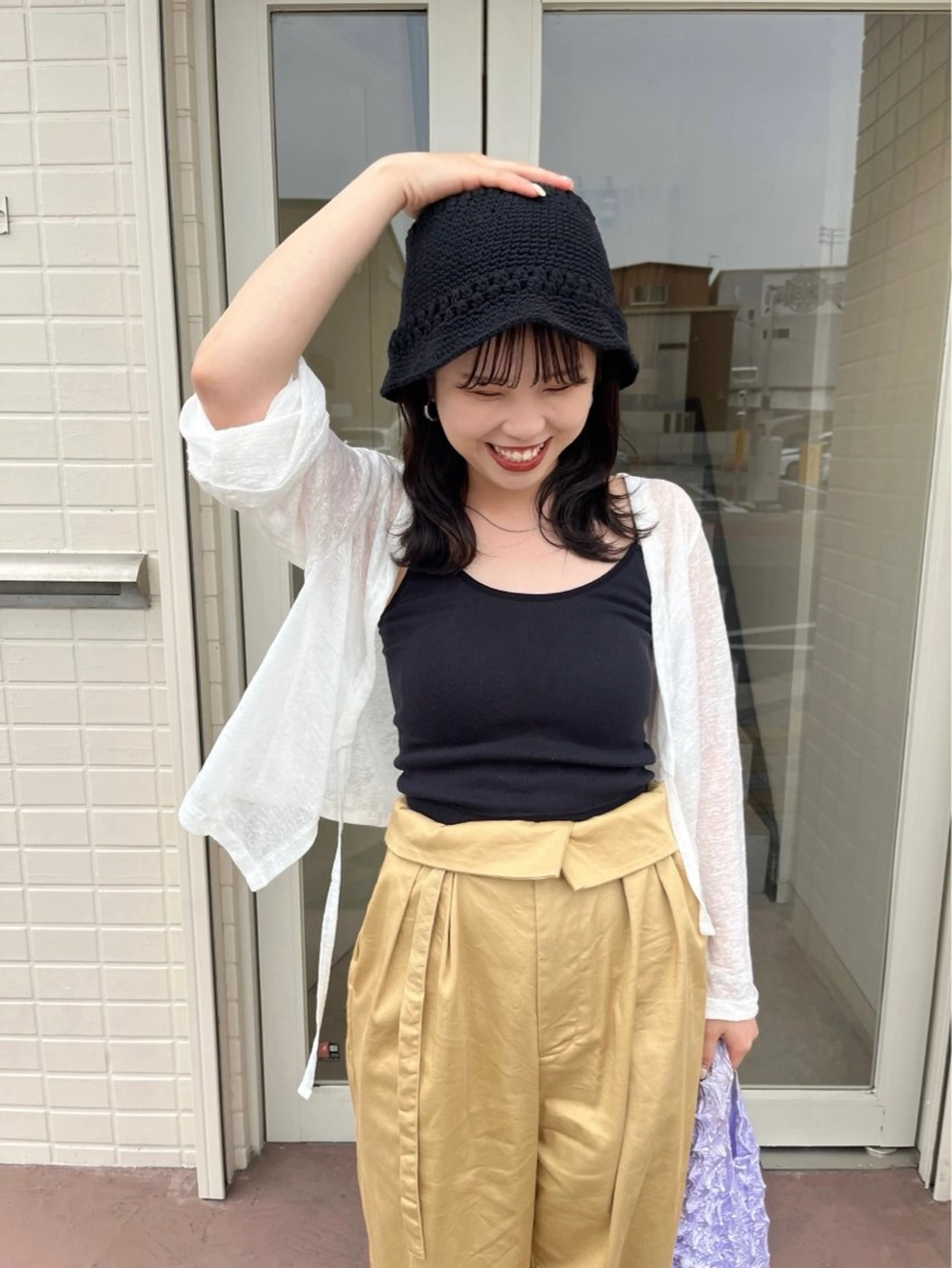 ミディアム ヘアカラー 桑本 さと子のヘアスタイル