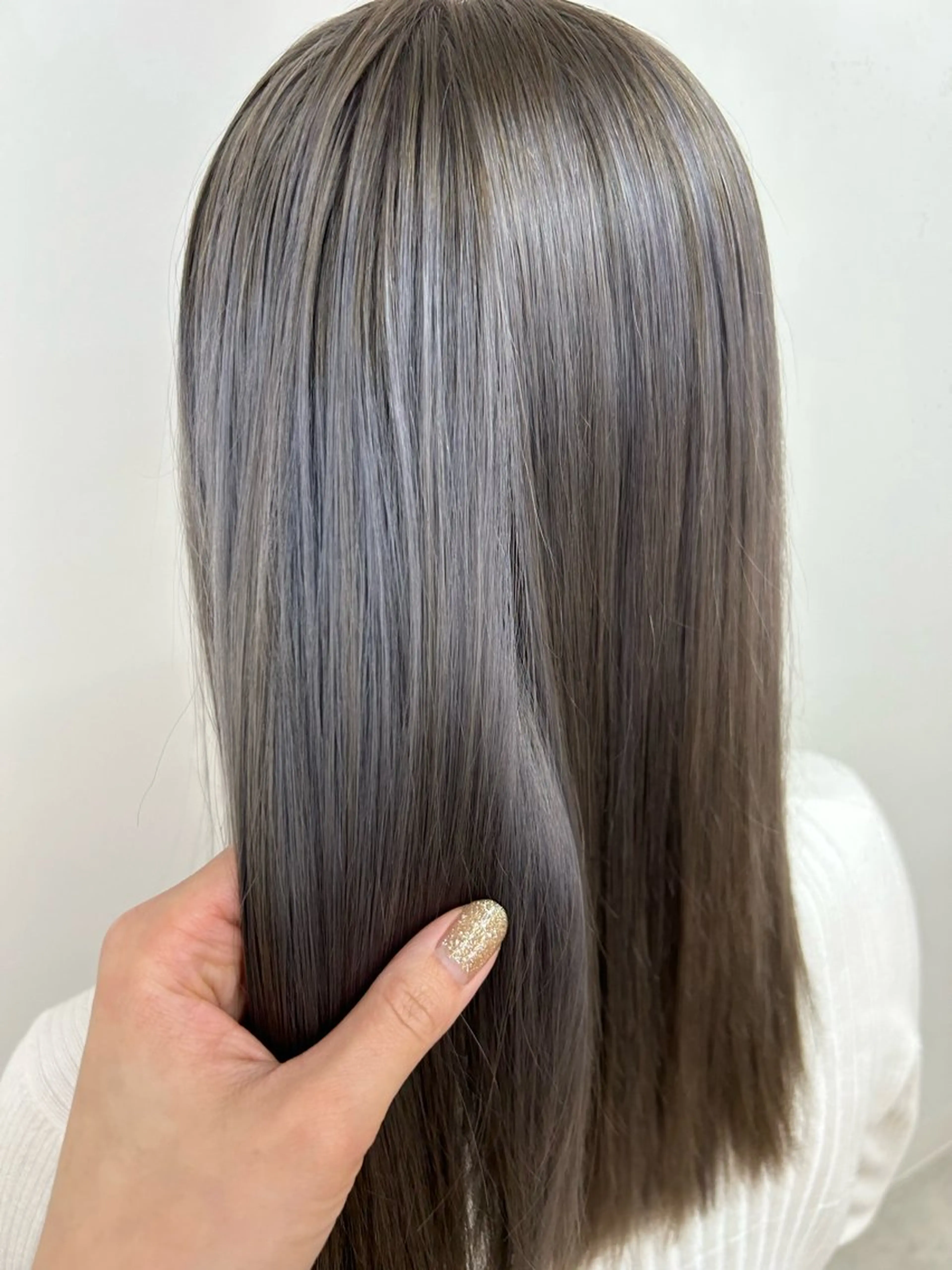 セミロング カット 縮毛矯正 トリートメント 髪質改善/艶カラー /レイヤーカット💛のヘアスタイル