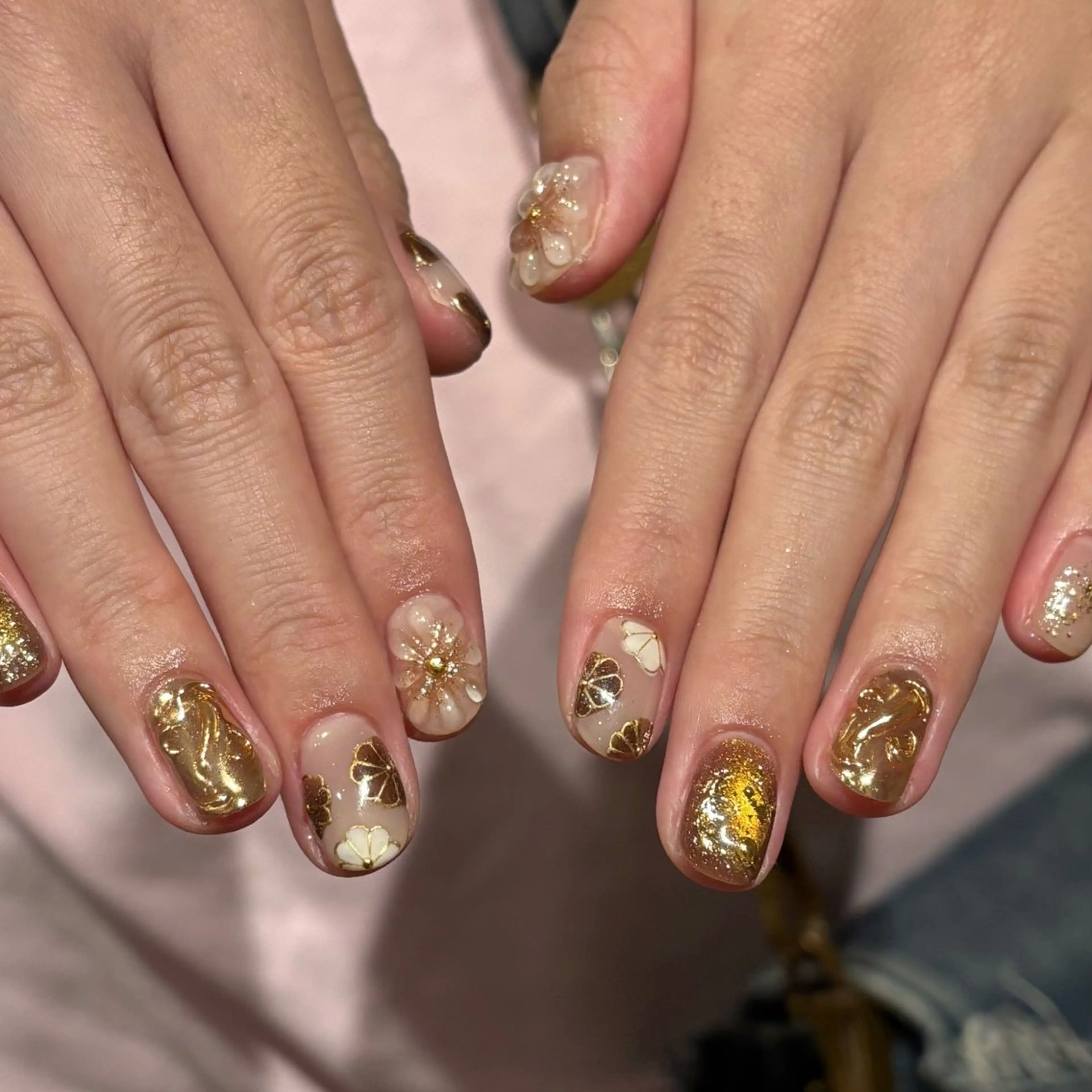 ネイル 成人式 マグネットネイル ミラーネイル ぷっくりネイル Bianca名駅店 安田のネイルデザイン