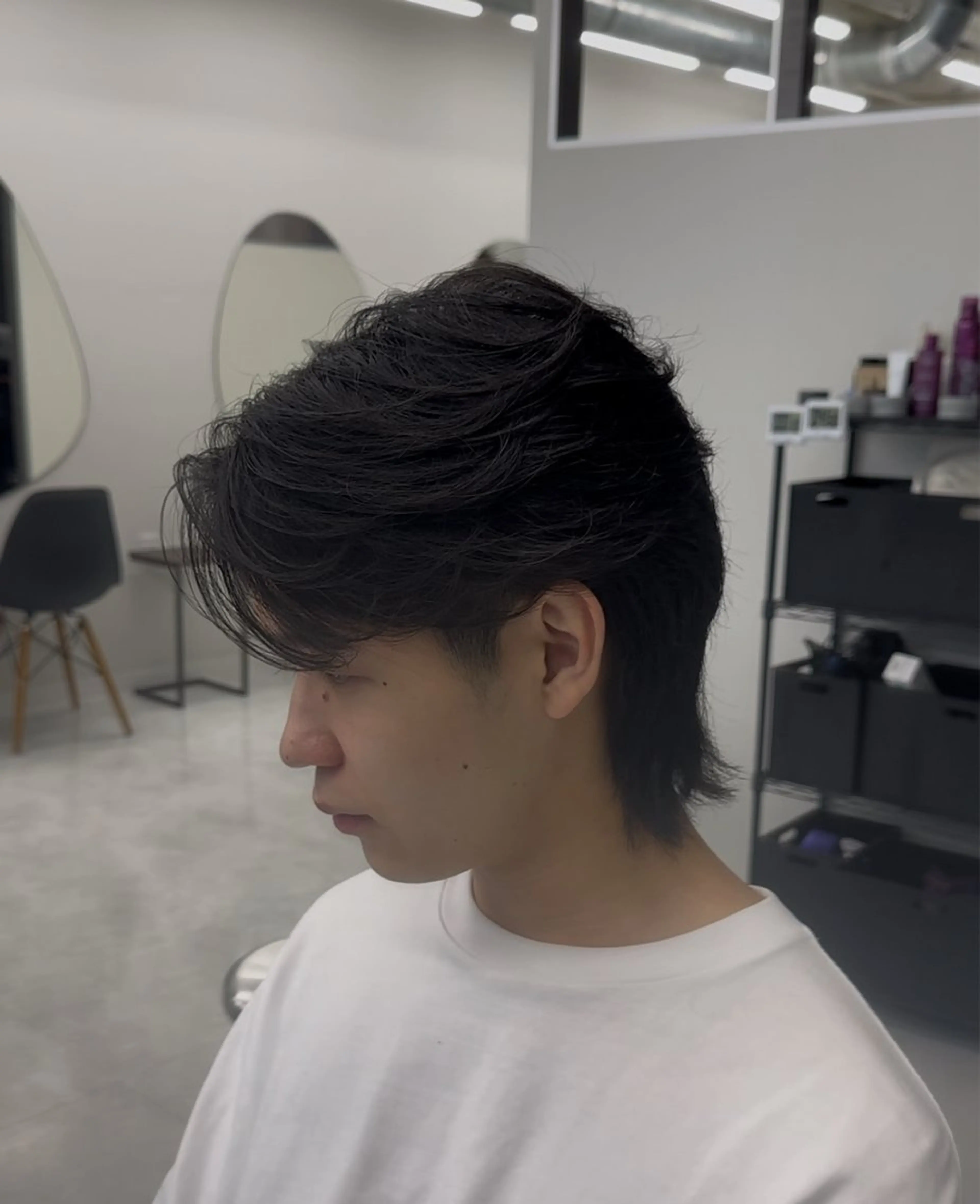 メンズ カット ニュアンス/フェザー /ウルフ/伶馬のヘアスタイル