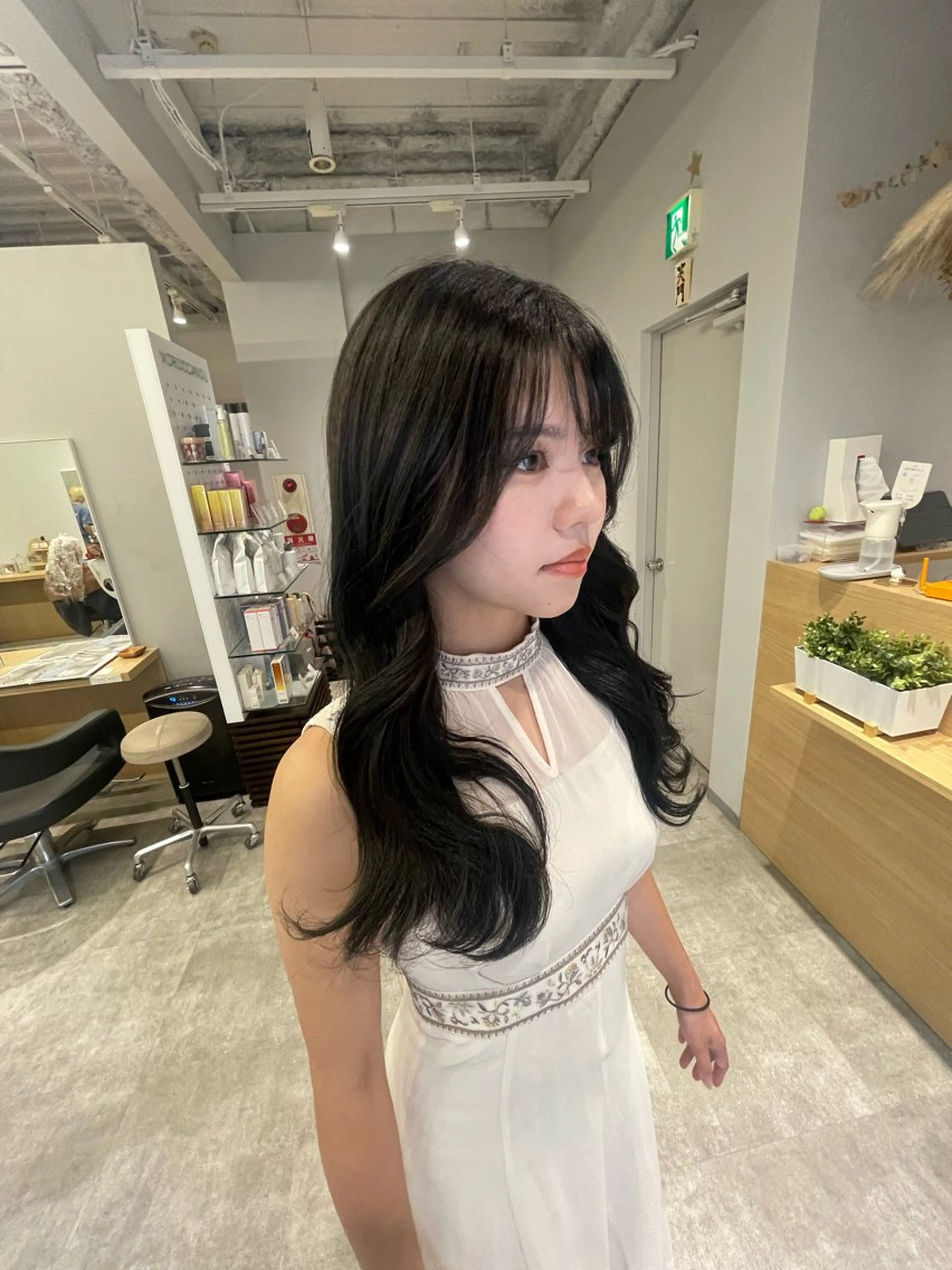 ロング カラー カット ヘアカラー トリートメント Zina【梅田】 /田中 沙弥のヘアスタイル