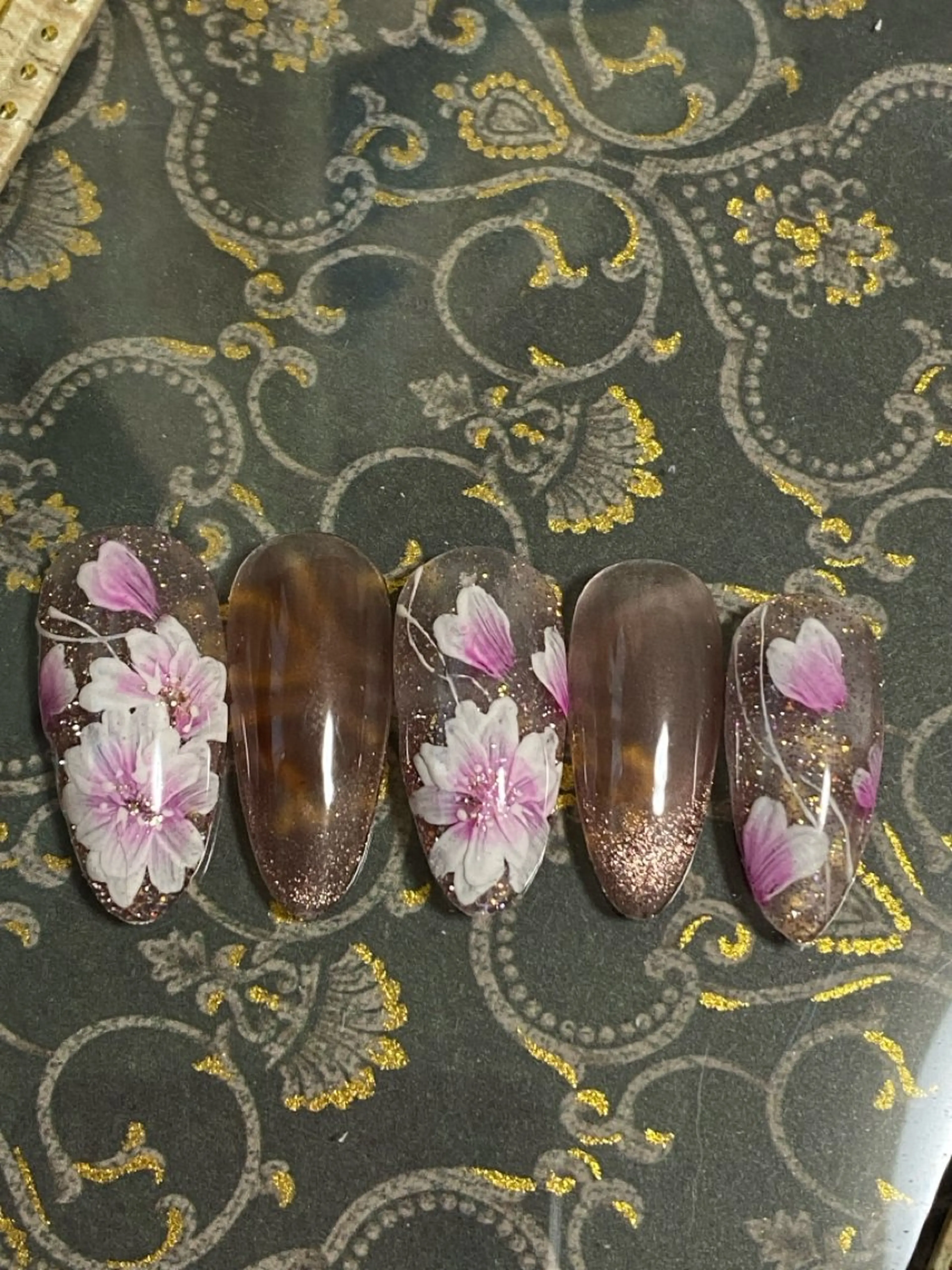 ネイル 桜ネイル 自宅ネイルサロン ♦️nuance♦️のネイルデザイン