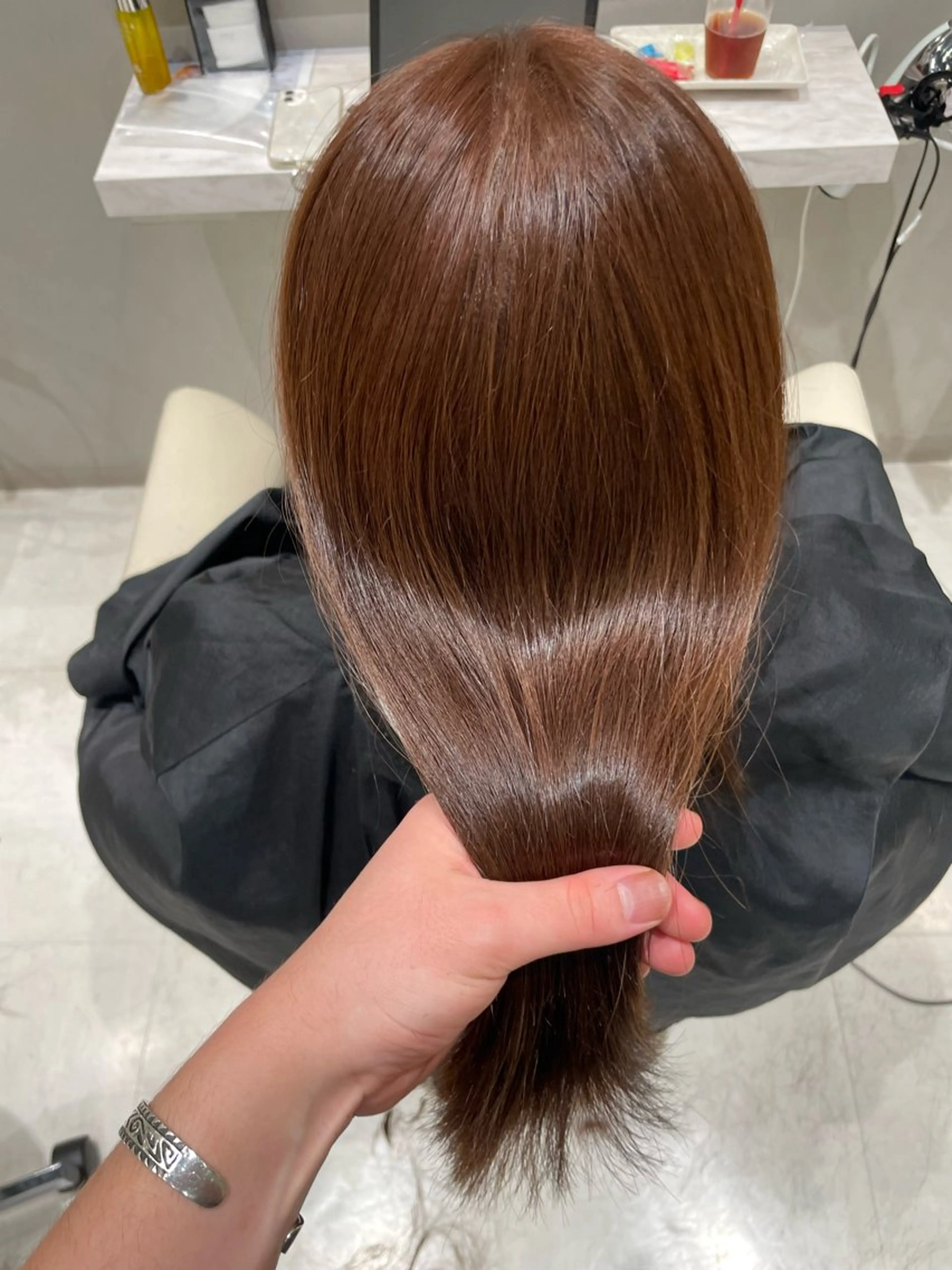 ロング カラー 透明感カラー カット ヘアカラー トリートメント k-twoたき✨艶感 カラー/美髪矯正のヘアスタイル