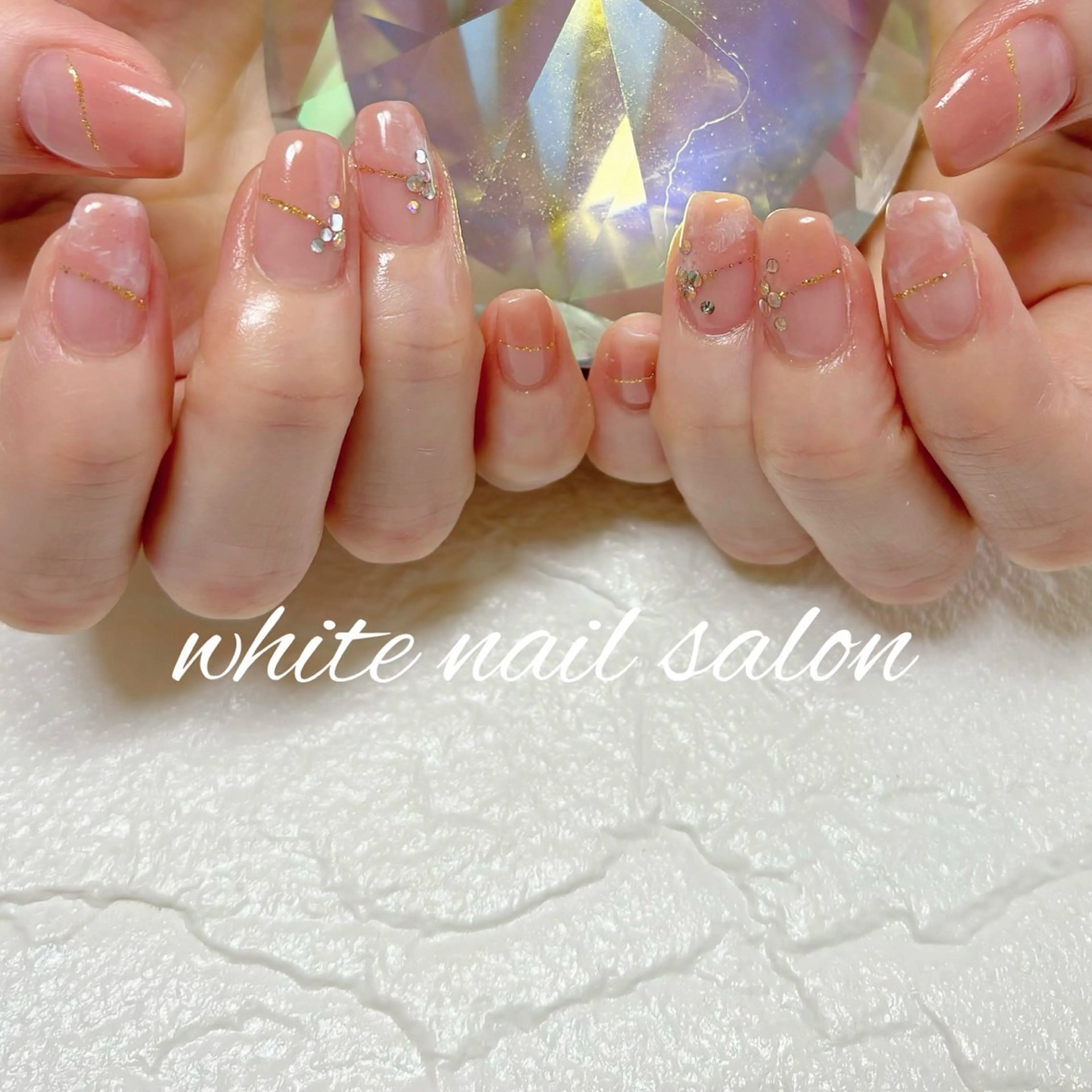 ネイル ホワイト ハンドネイル white nail salonのネイルデザイン