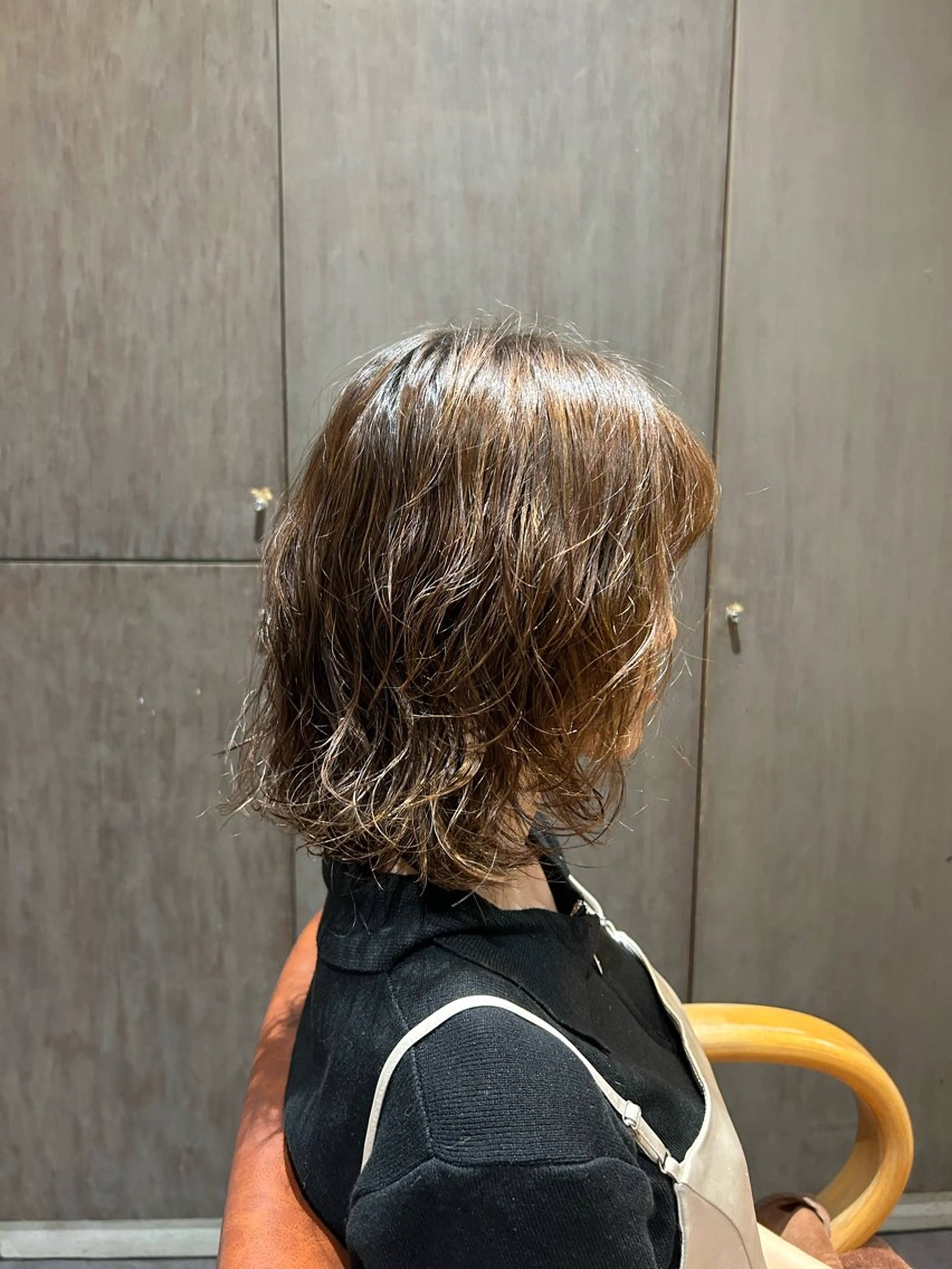 ショート パーマ ボブ 外ハネヘア 尾形 真里のヘアスタイル