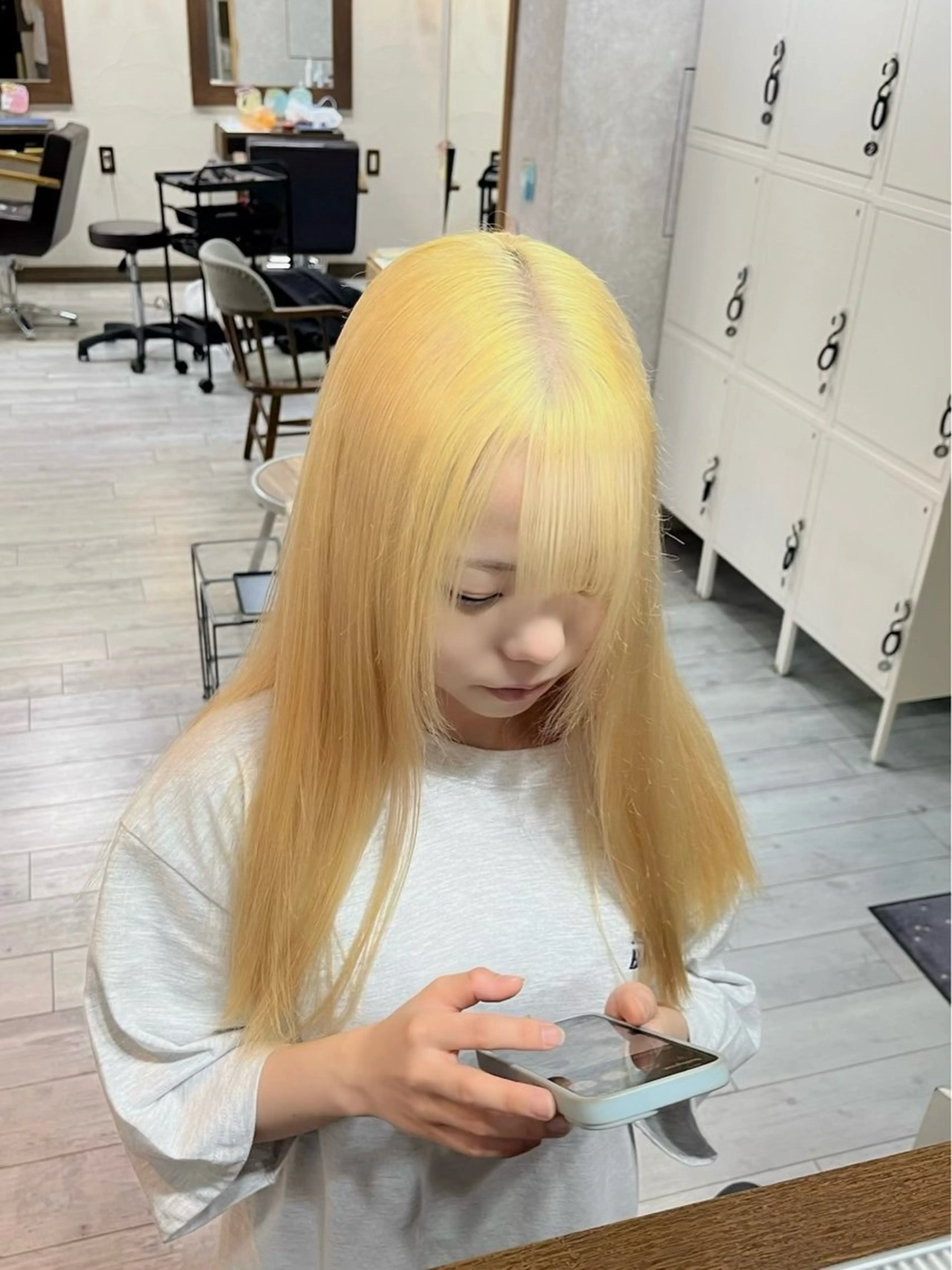 ロング カラー ヘアカラー トリートメント SHUN 🫧透明感カラー🫧のヘアスタイル