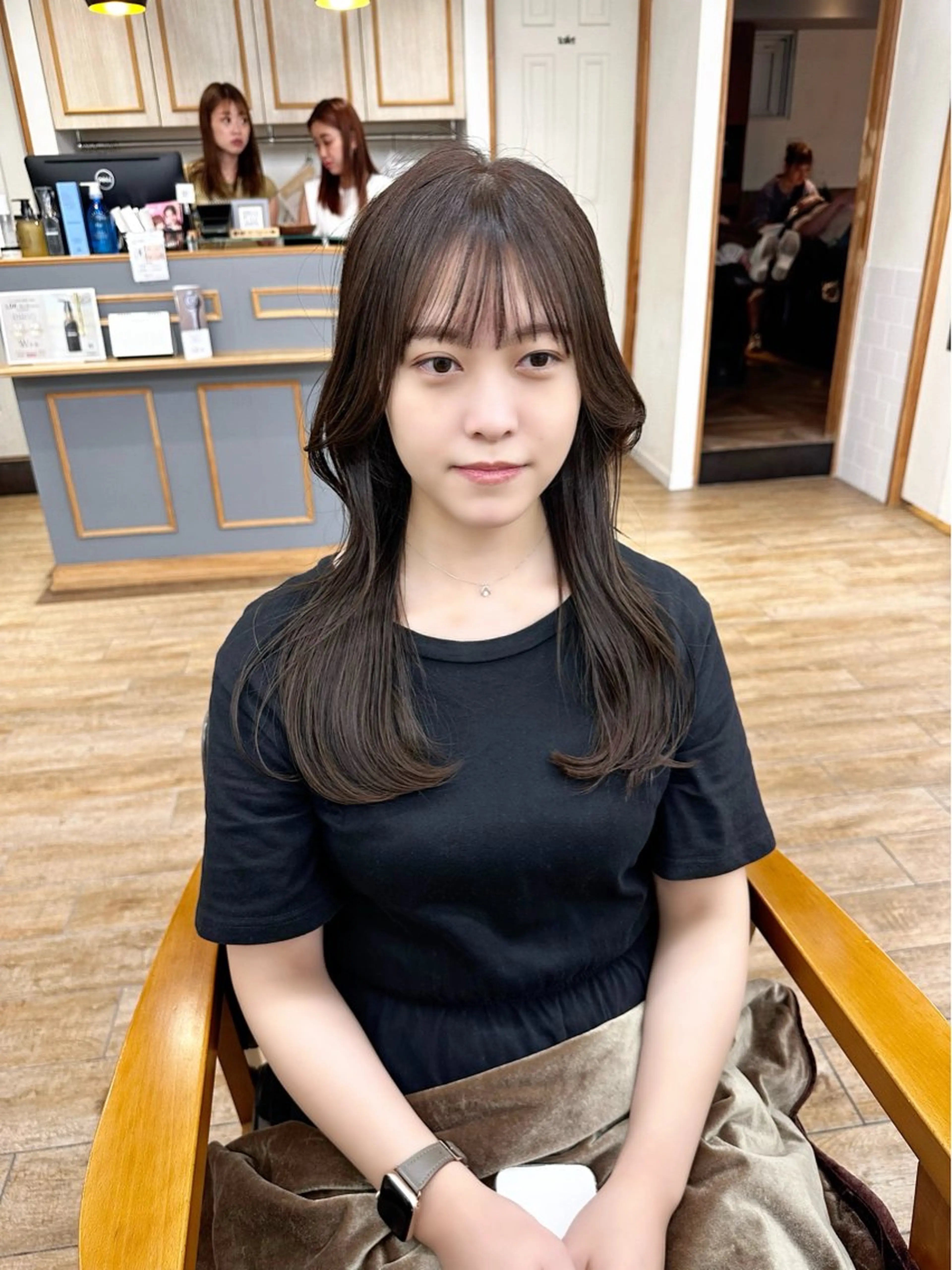 ロング カラー パーマ ヘアアレンジ メンズ キッズ 骨格レイヤーカット 🌿美髪縮毛矯正のヘアスタイル